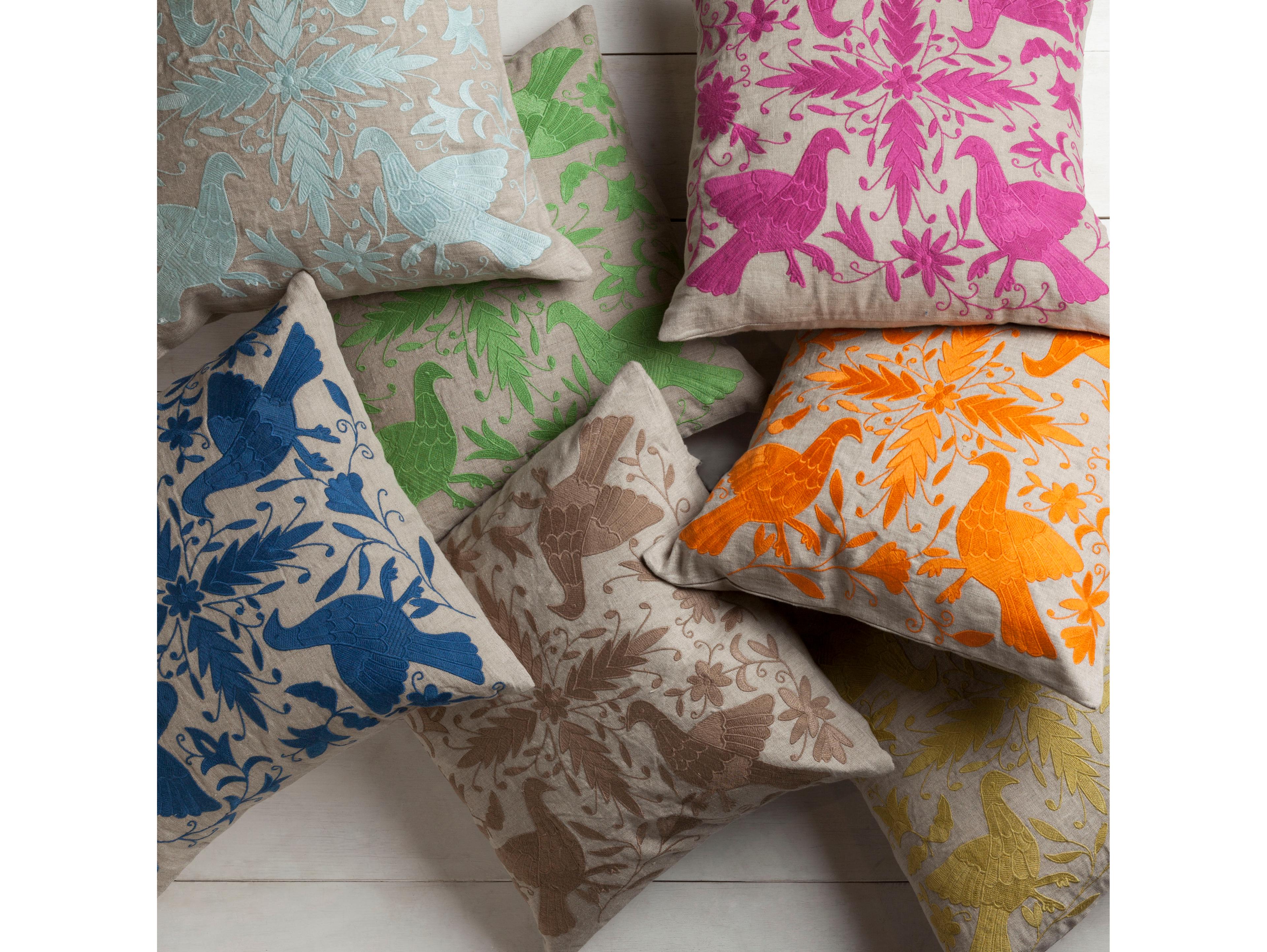 Surya Otomi Grass Green Pillow