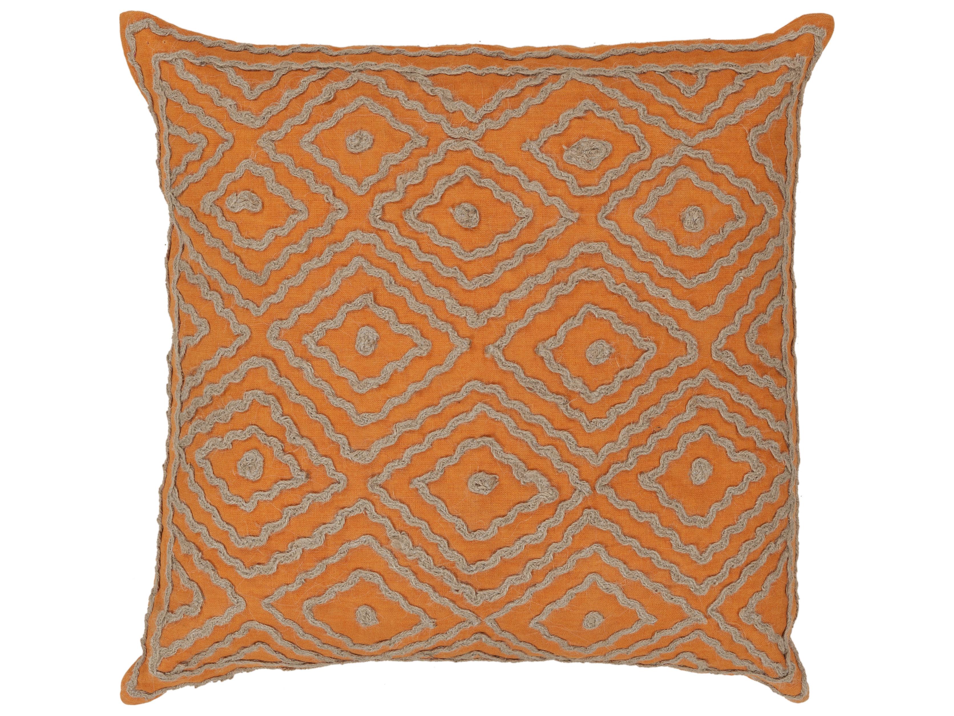 Surya Atlas Orange Pillow