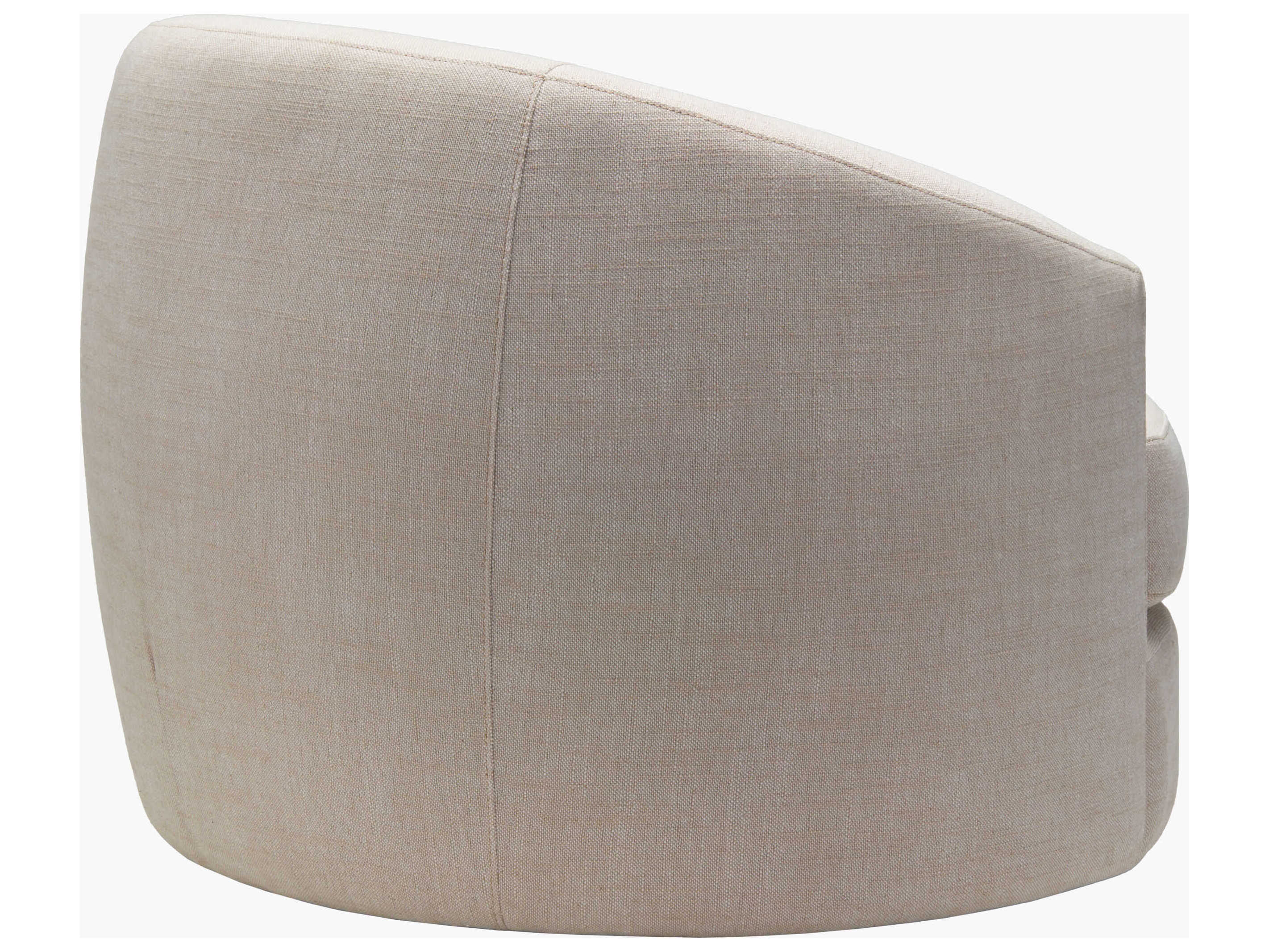 Surya Lindley Swivel Beige Accent Chair