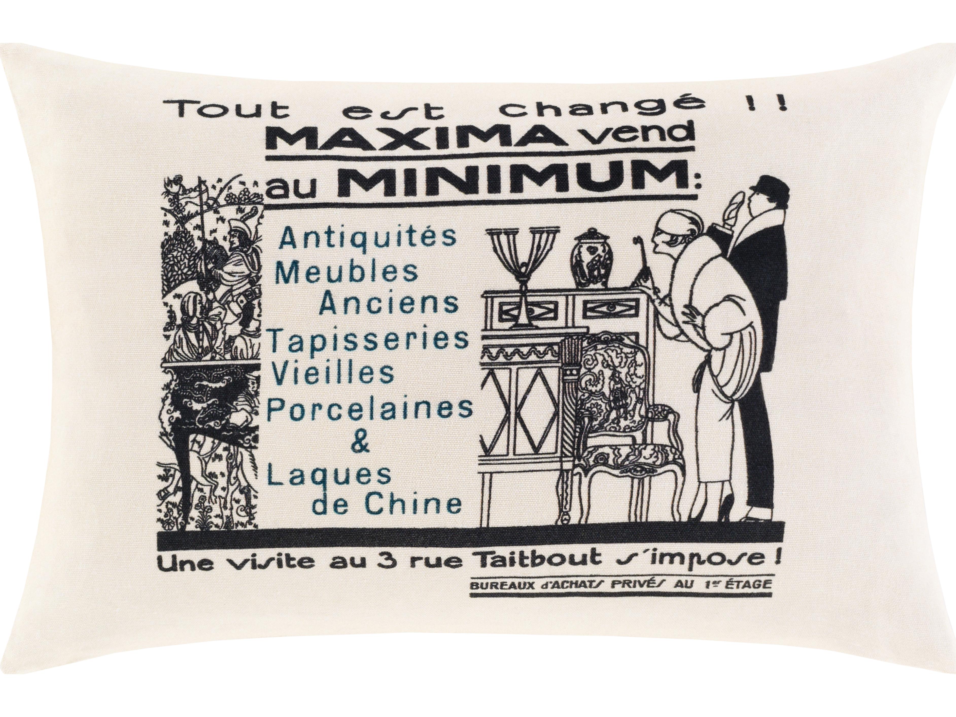 Surya Smithsonian Black Deep Teal Ivory Pillow