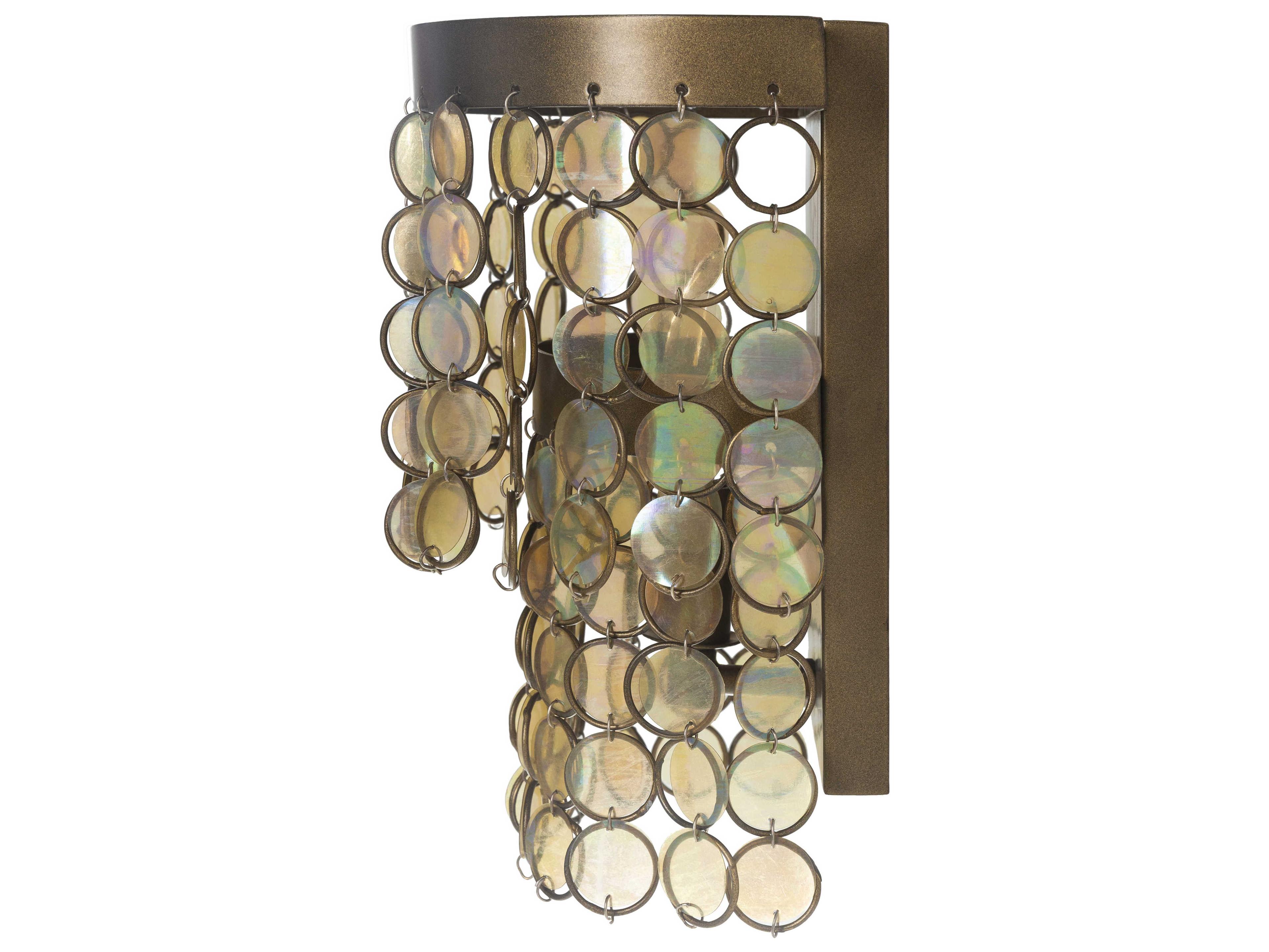 Surya Langston 1-Light Metallic Brass Traditional Wall Sconce