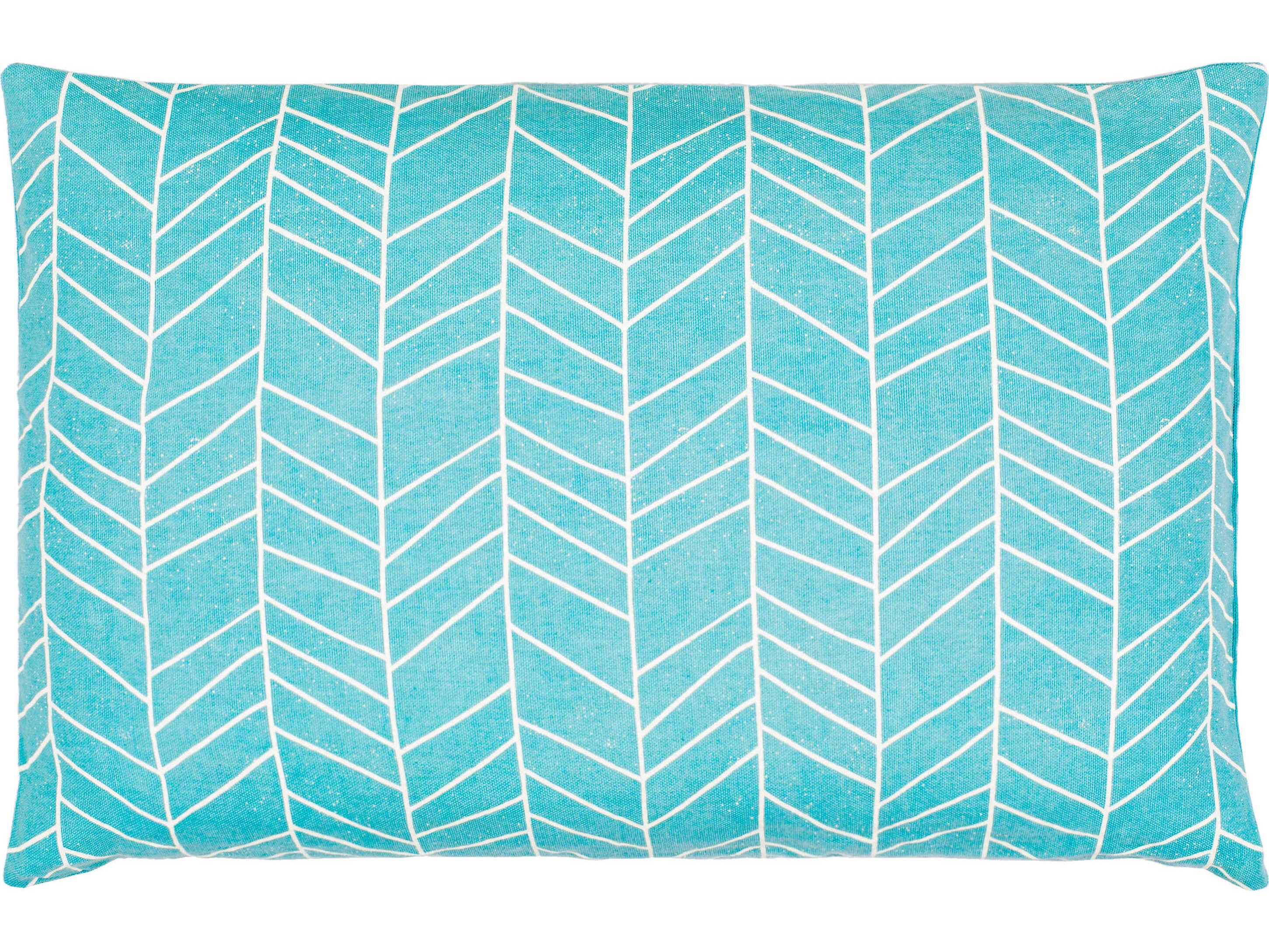 Surya Lachen Teal / Cream Pillow