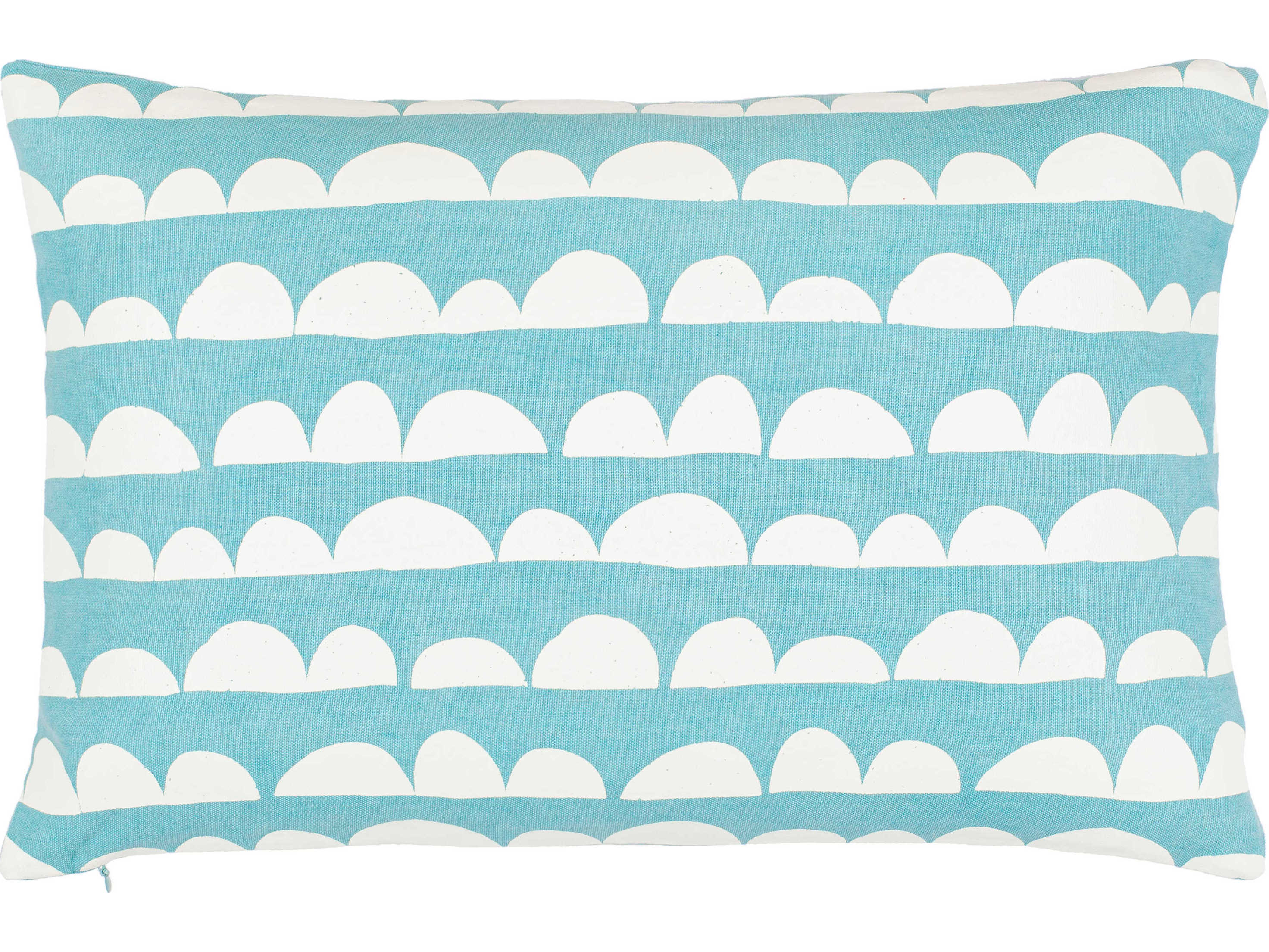 Surya Lachen Teal / Cream Pillow