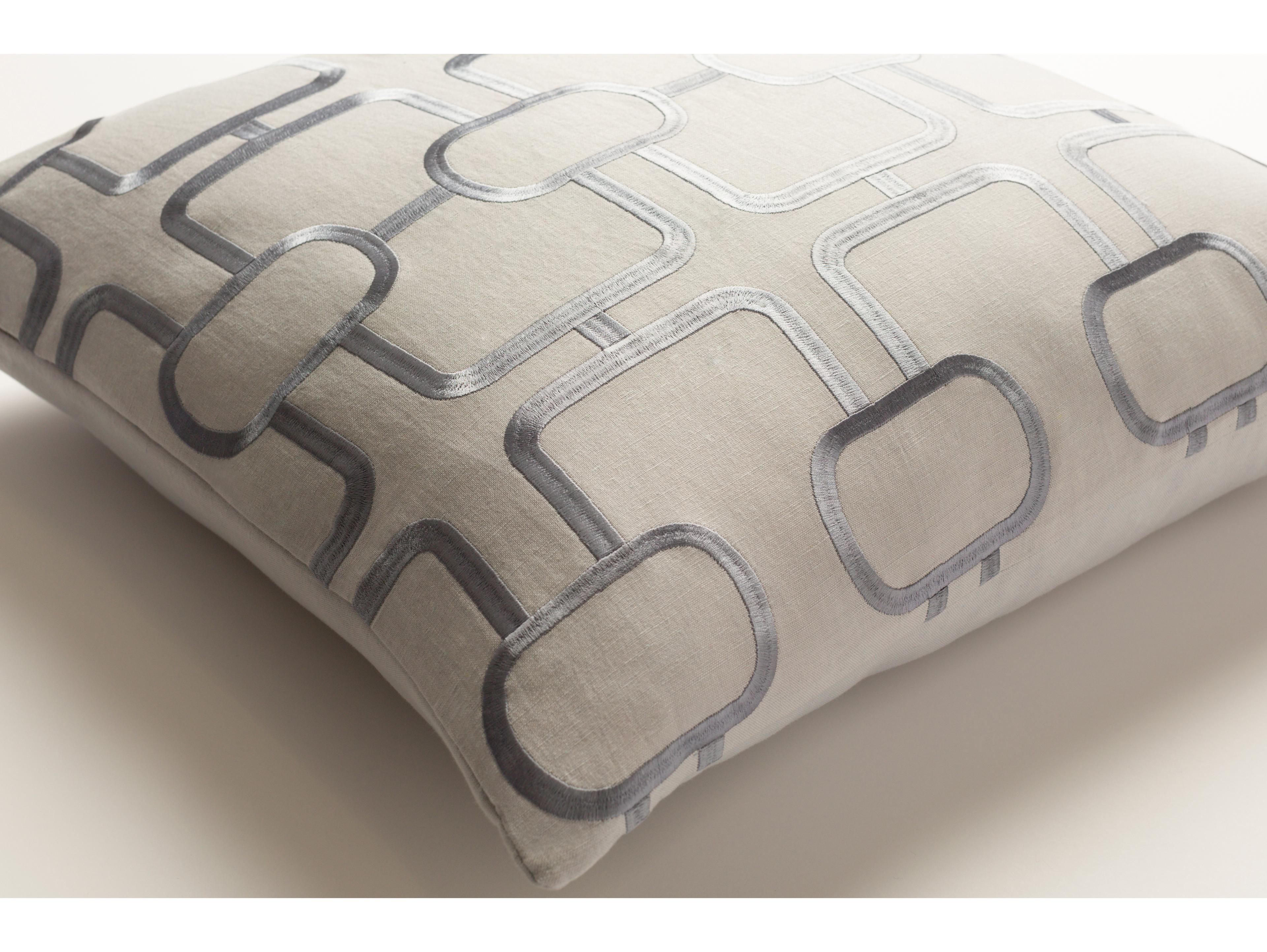 Surya Alexander Wyly Lockhart Light Slate Pillow