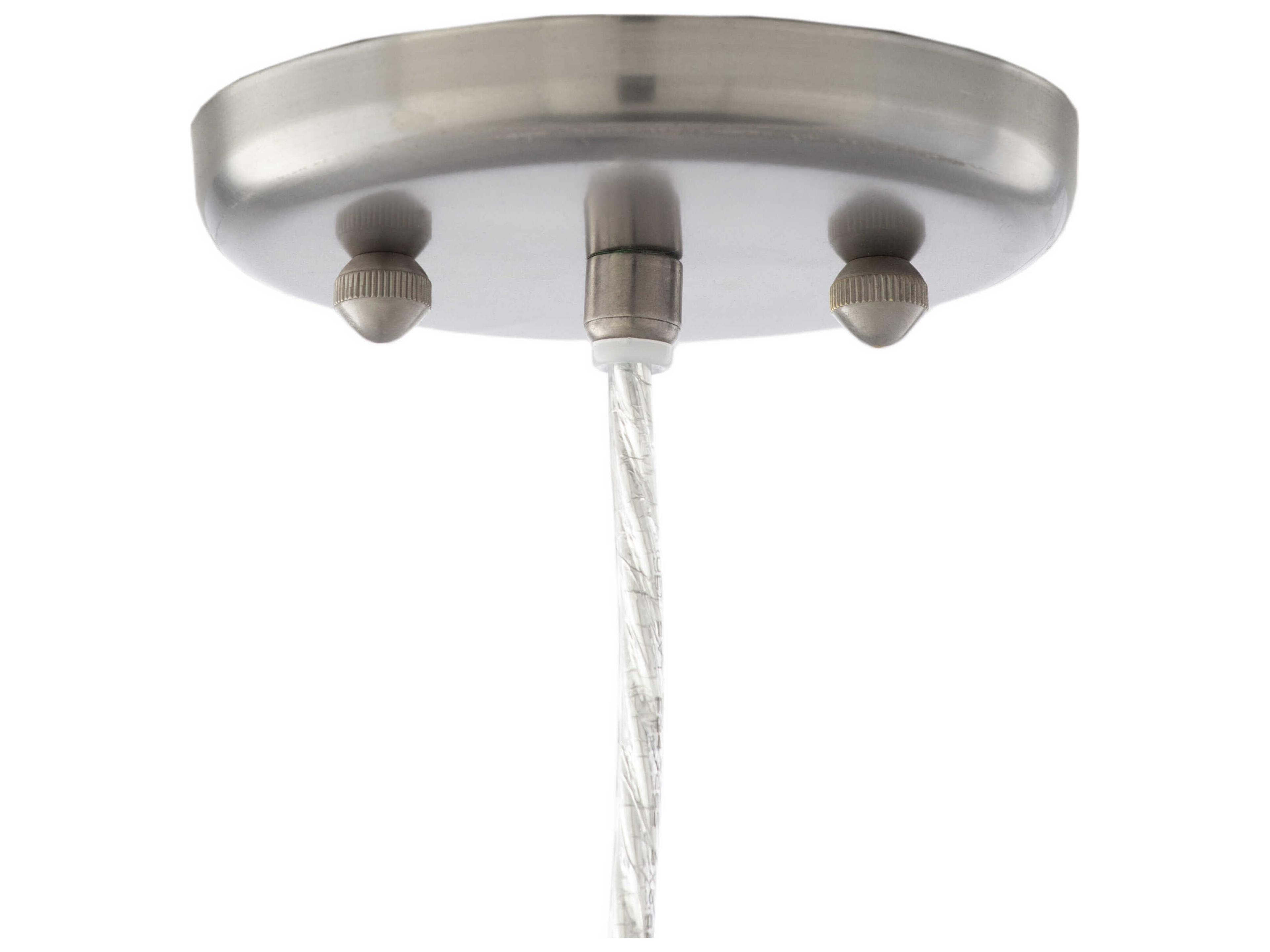 Surya Allie 1-Light Metallic Nickel Mini Pendant