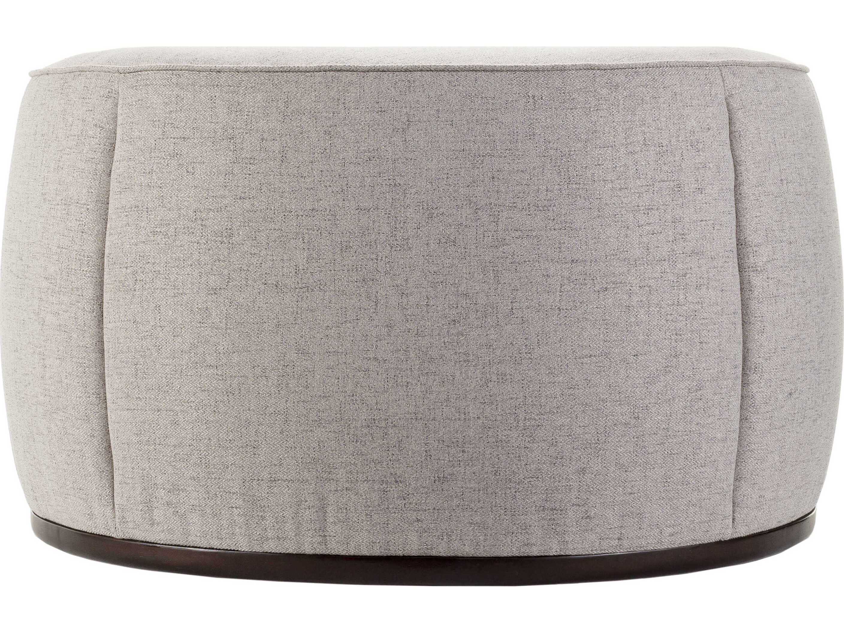 Surya Lanza Dark Brown Tan Upholstered Ottoman