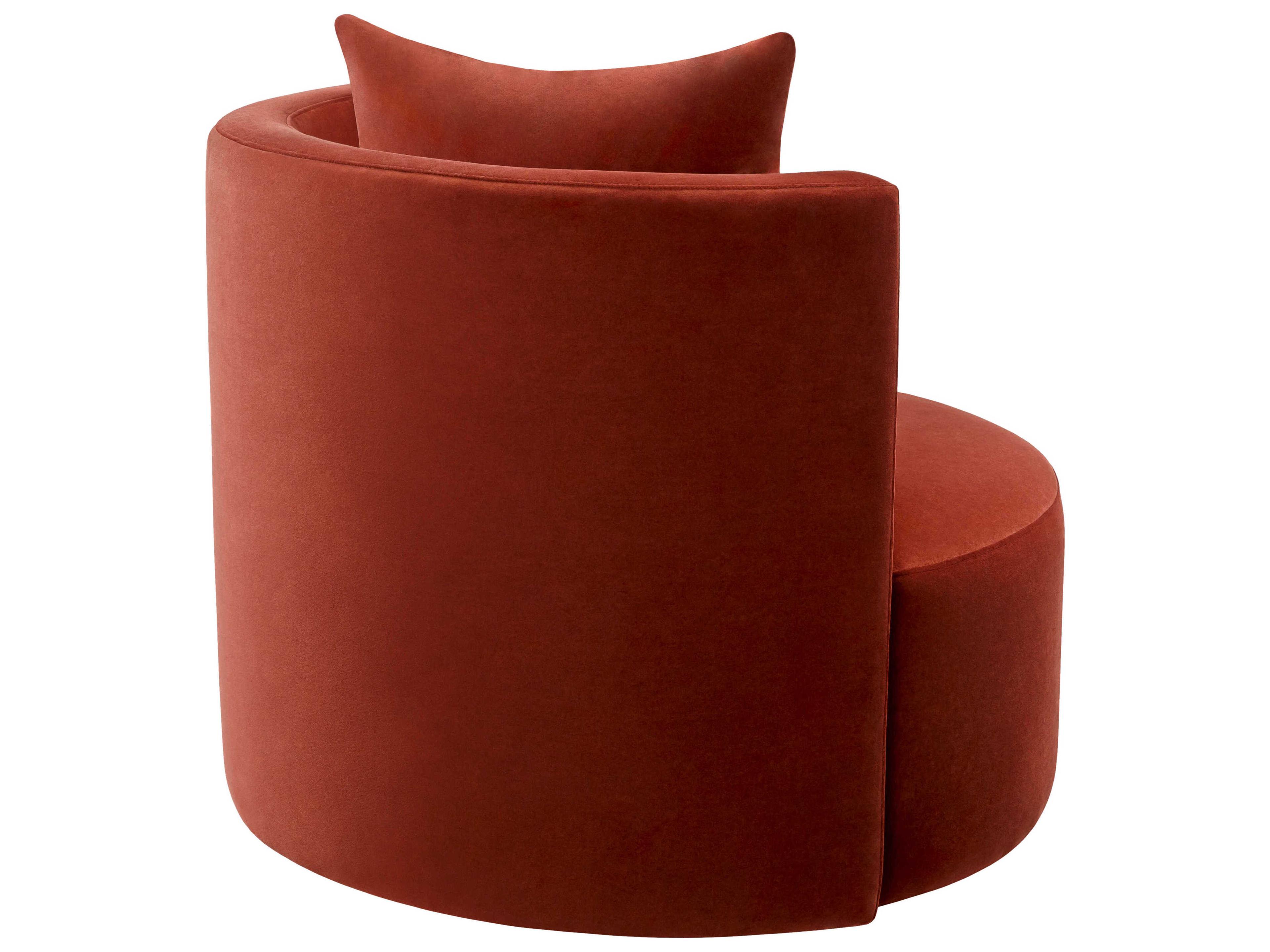 Surya Lorient Swivel Burgundy Accent Chair