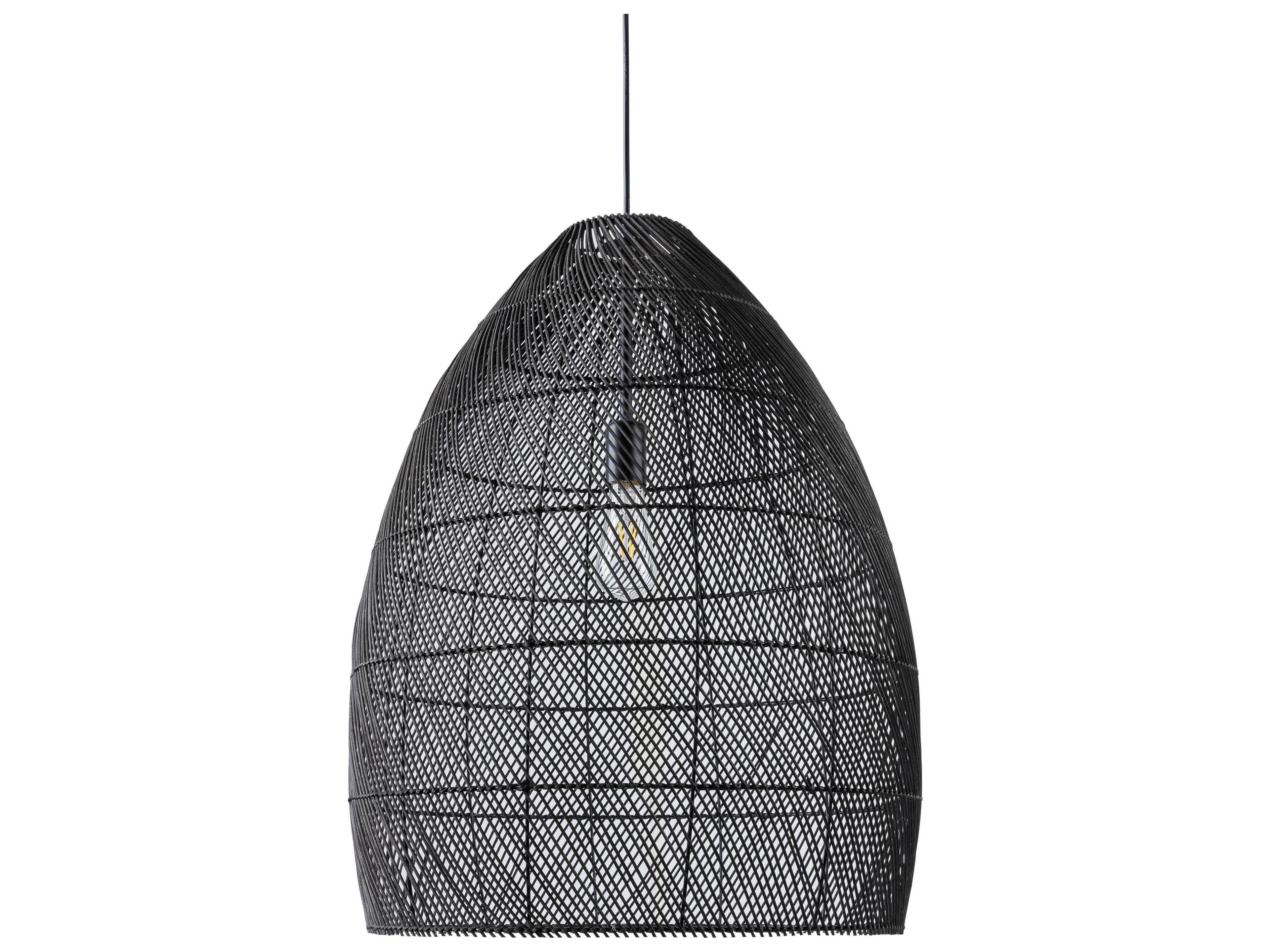 Surya Larimar 1-Light Black Pendant