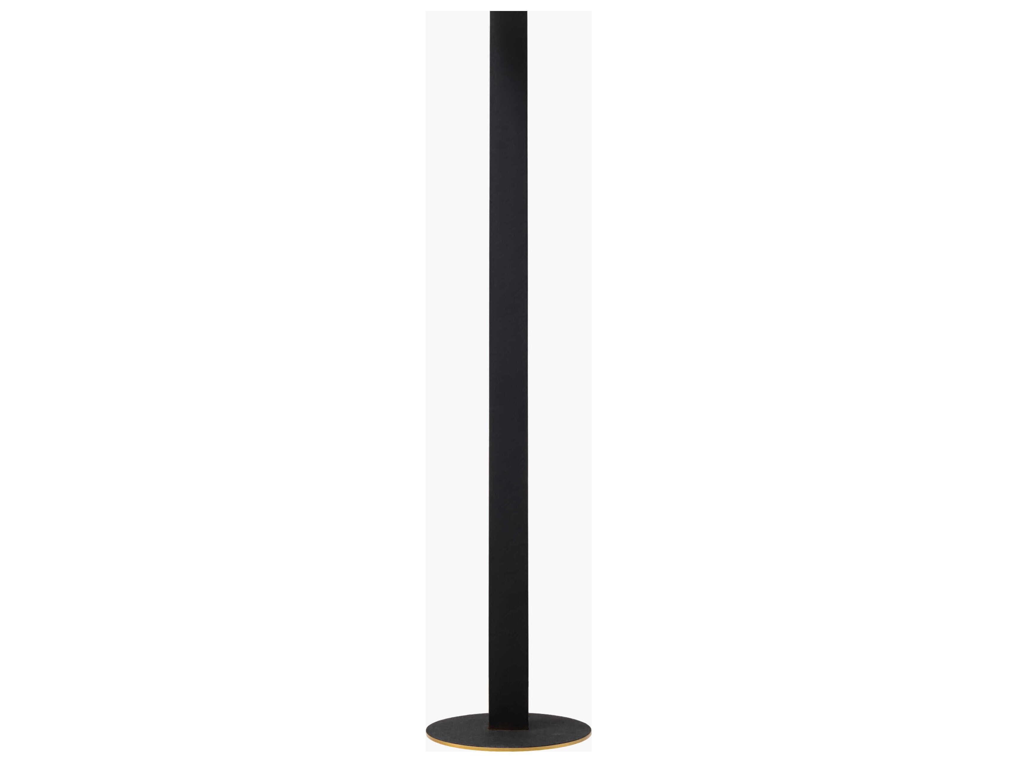 Surya Lubango Black White Glass Floor Lamp