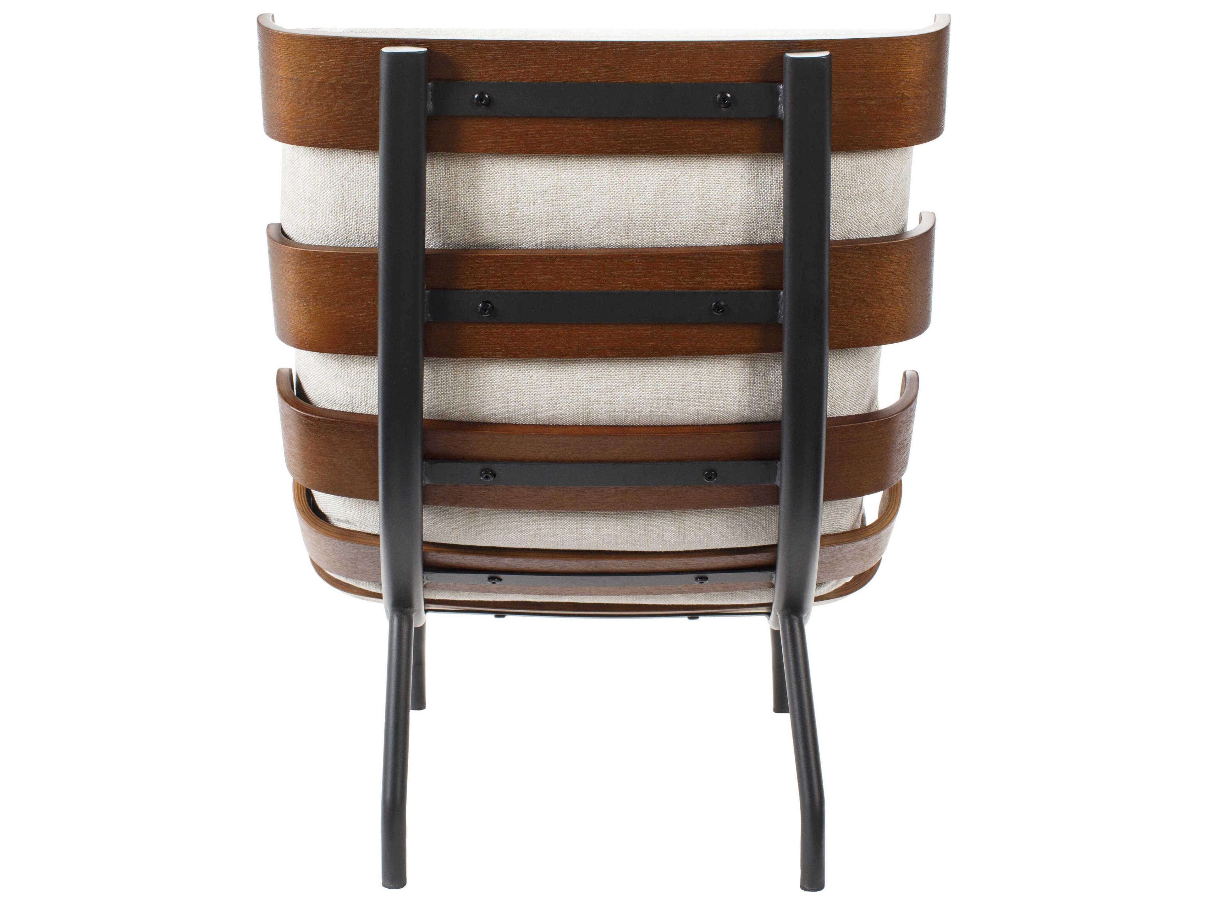 Surya Laval White Accent Chair