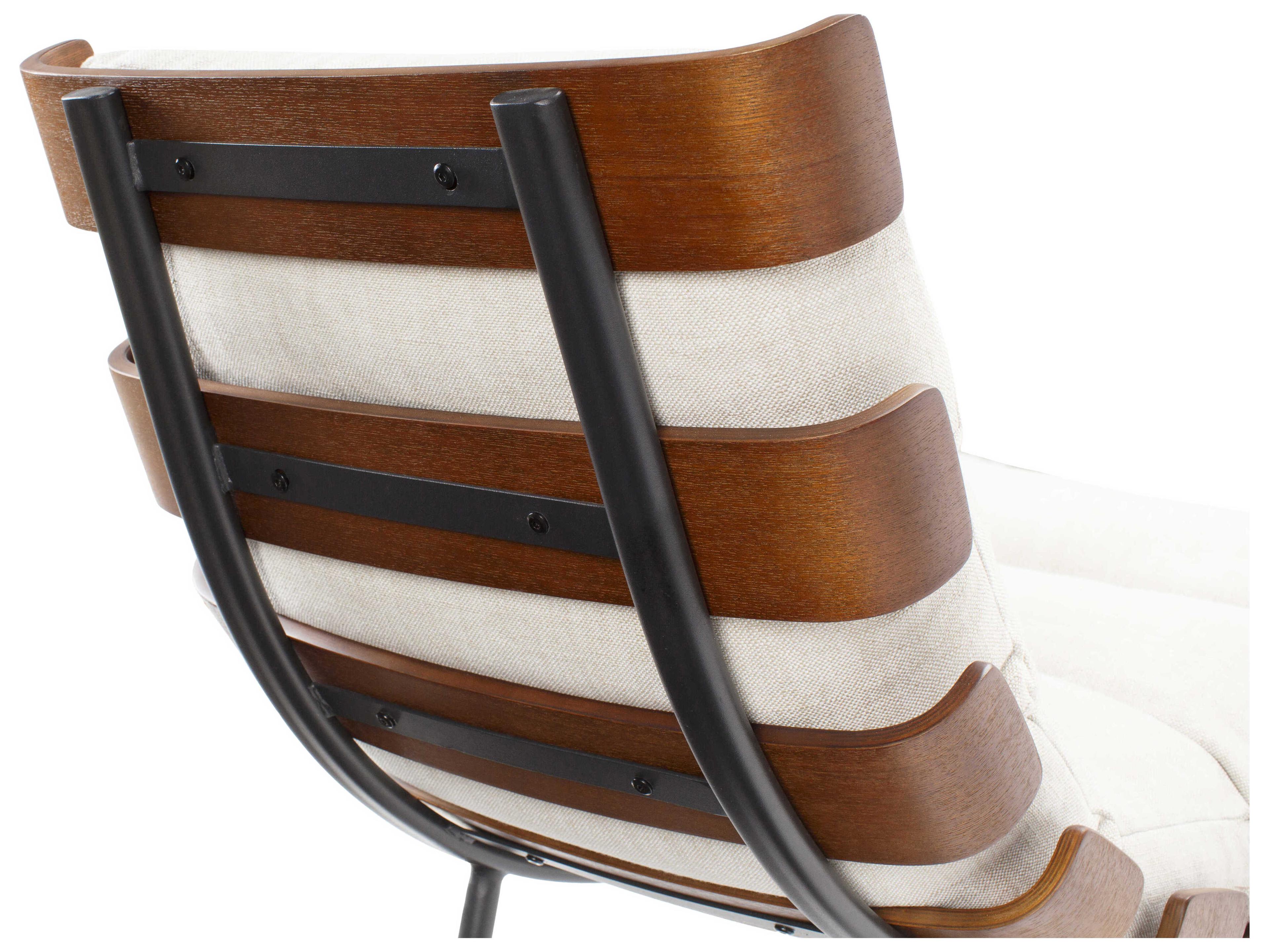 Surya Laval White Accent Chair