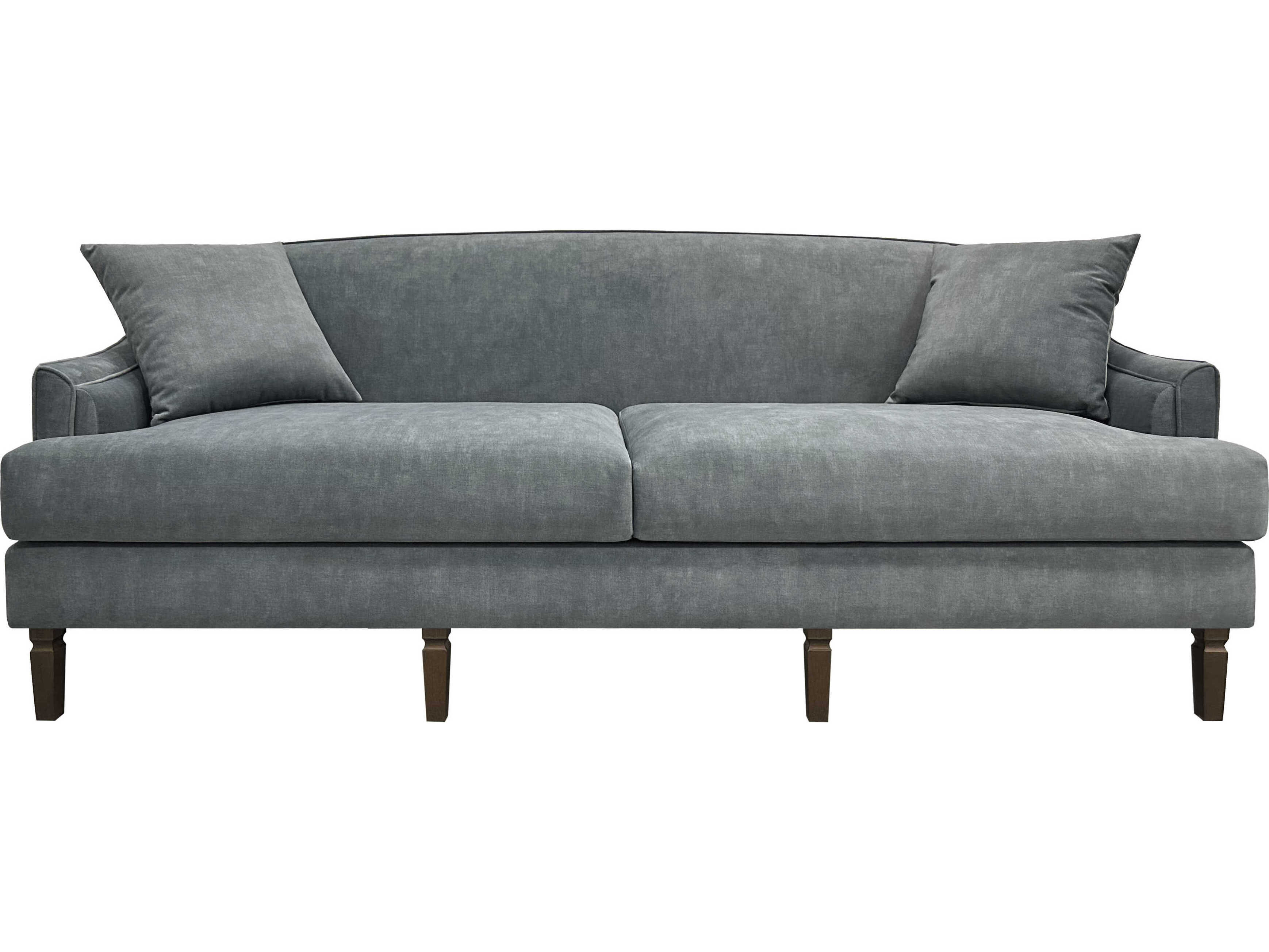 Surya Maywood Light Brown Dark Blue Upholstered Sofa