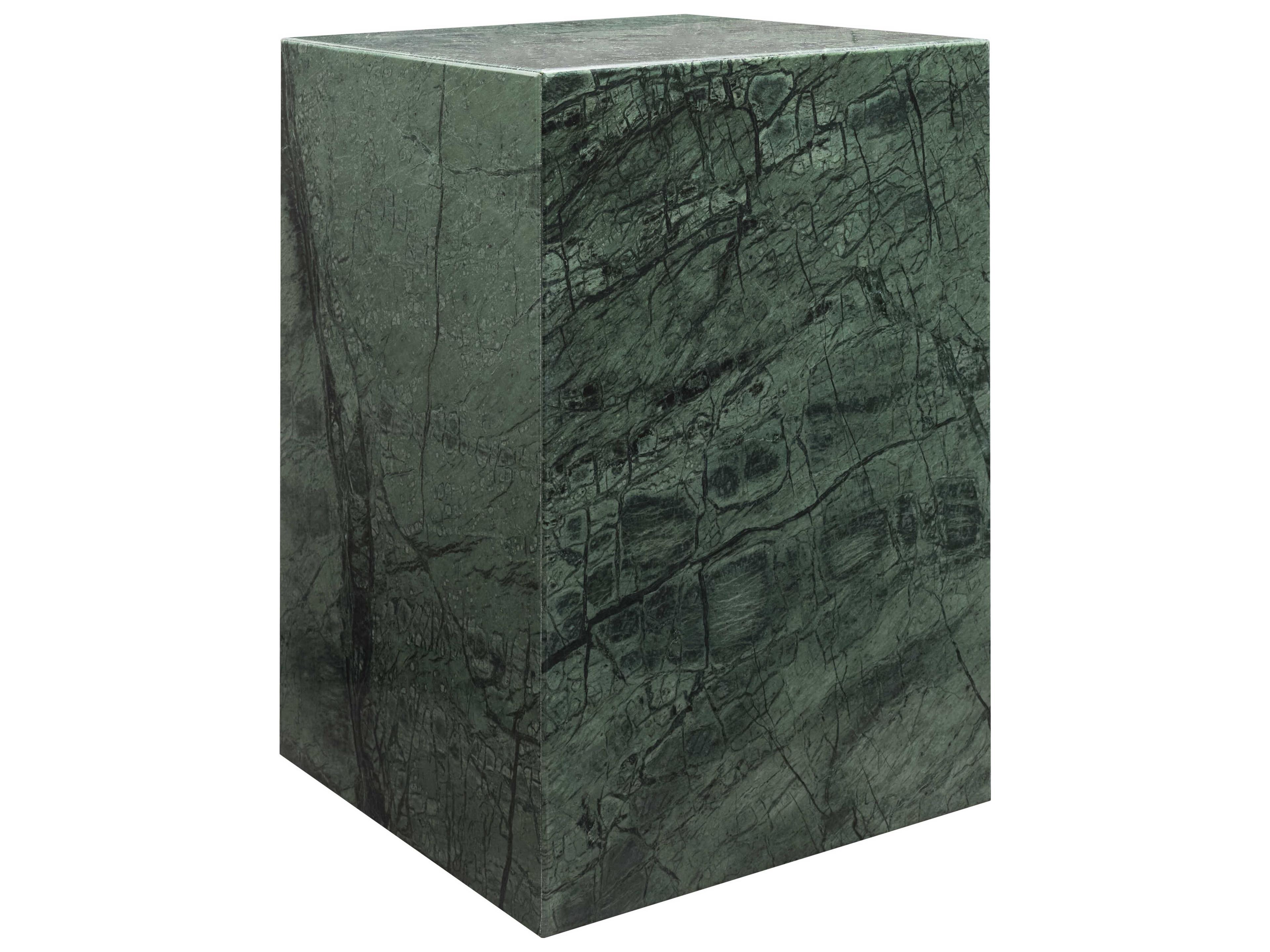 Surya Metier Square Marble Green End Table