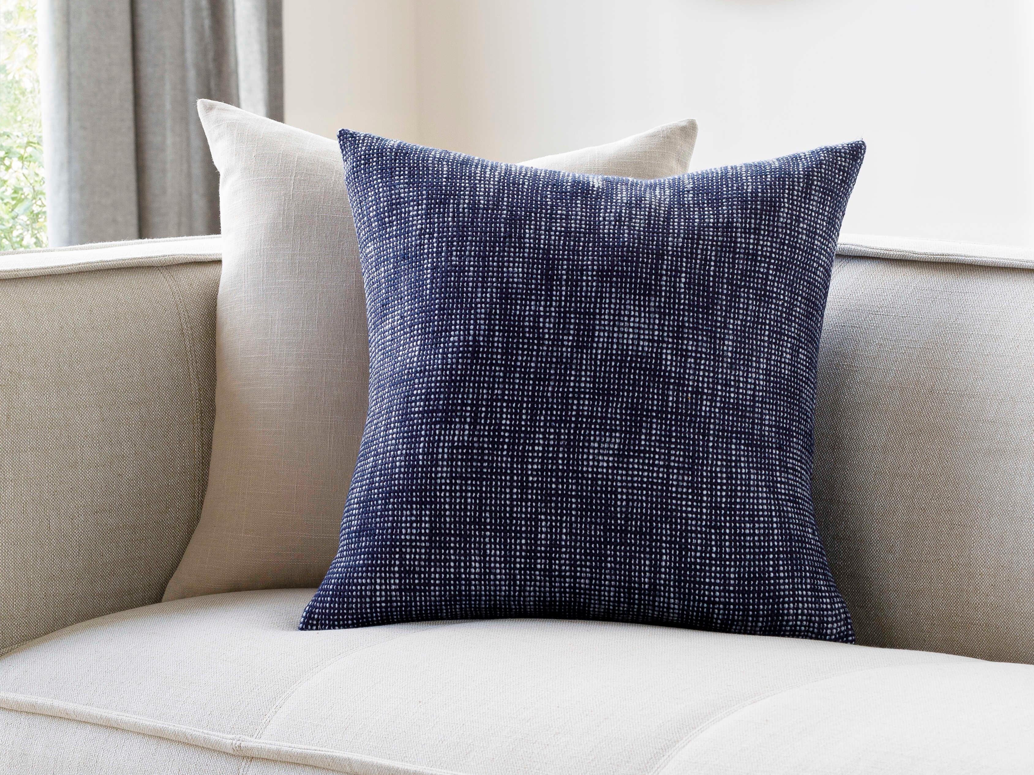 Surya Margay Ink Blue Pillow