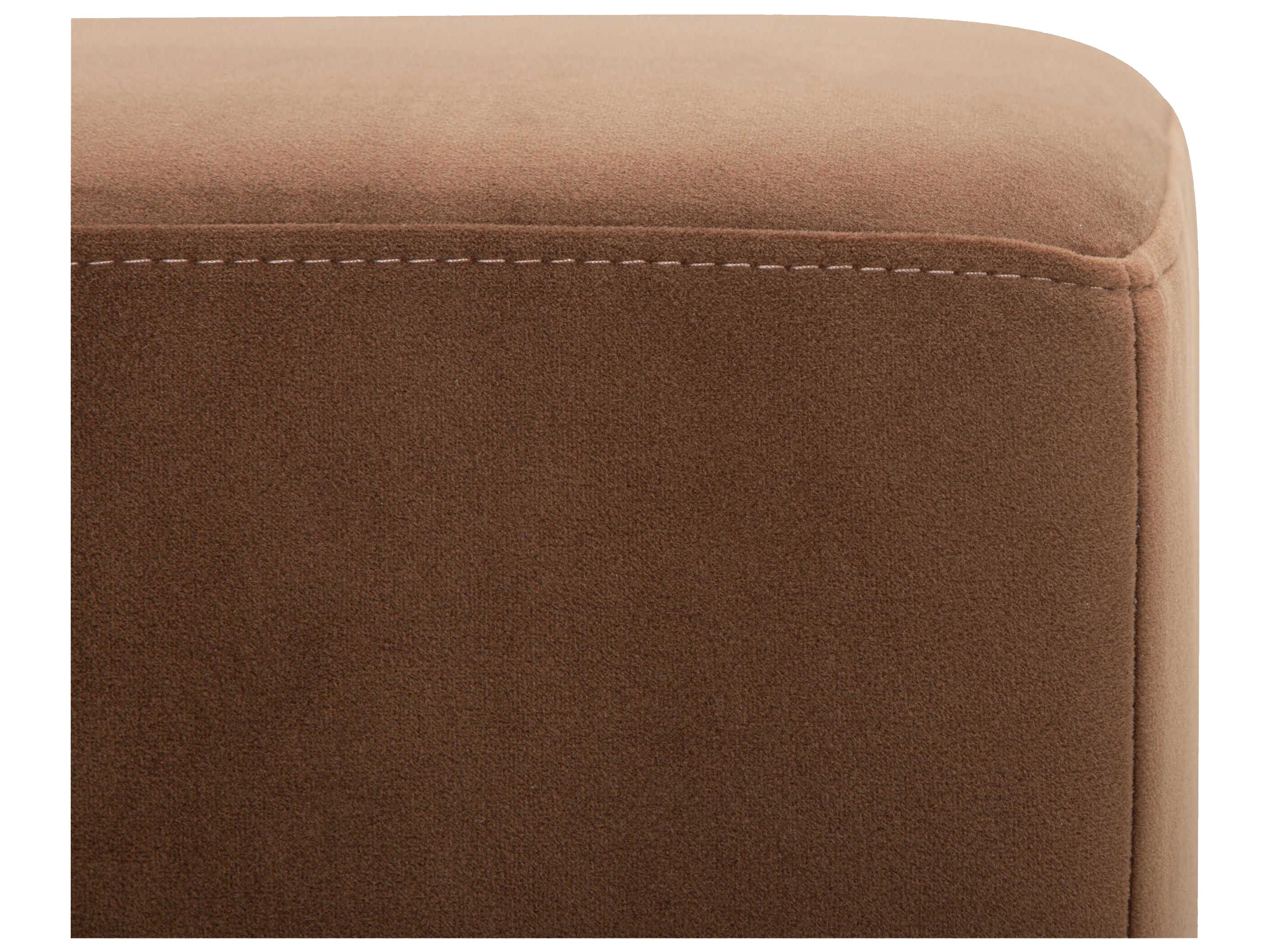 Surya Miraya Brown Upholstered Ottoman