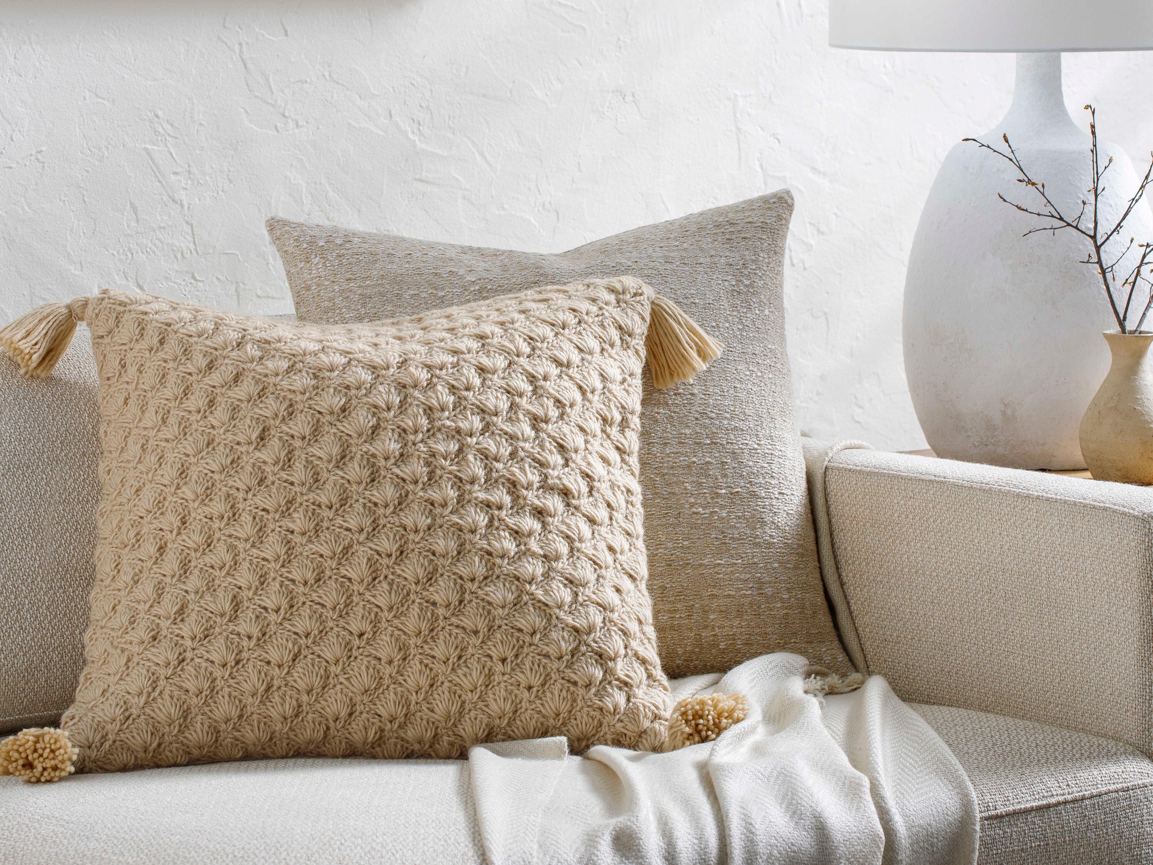 Surya Makrome Beige Pillow