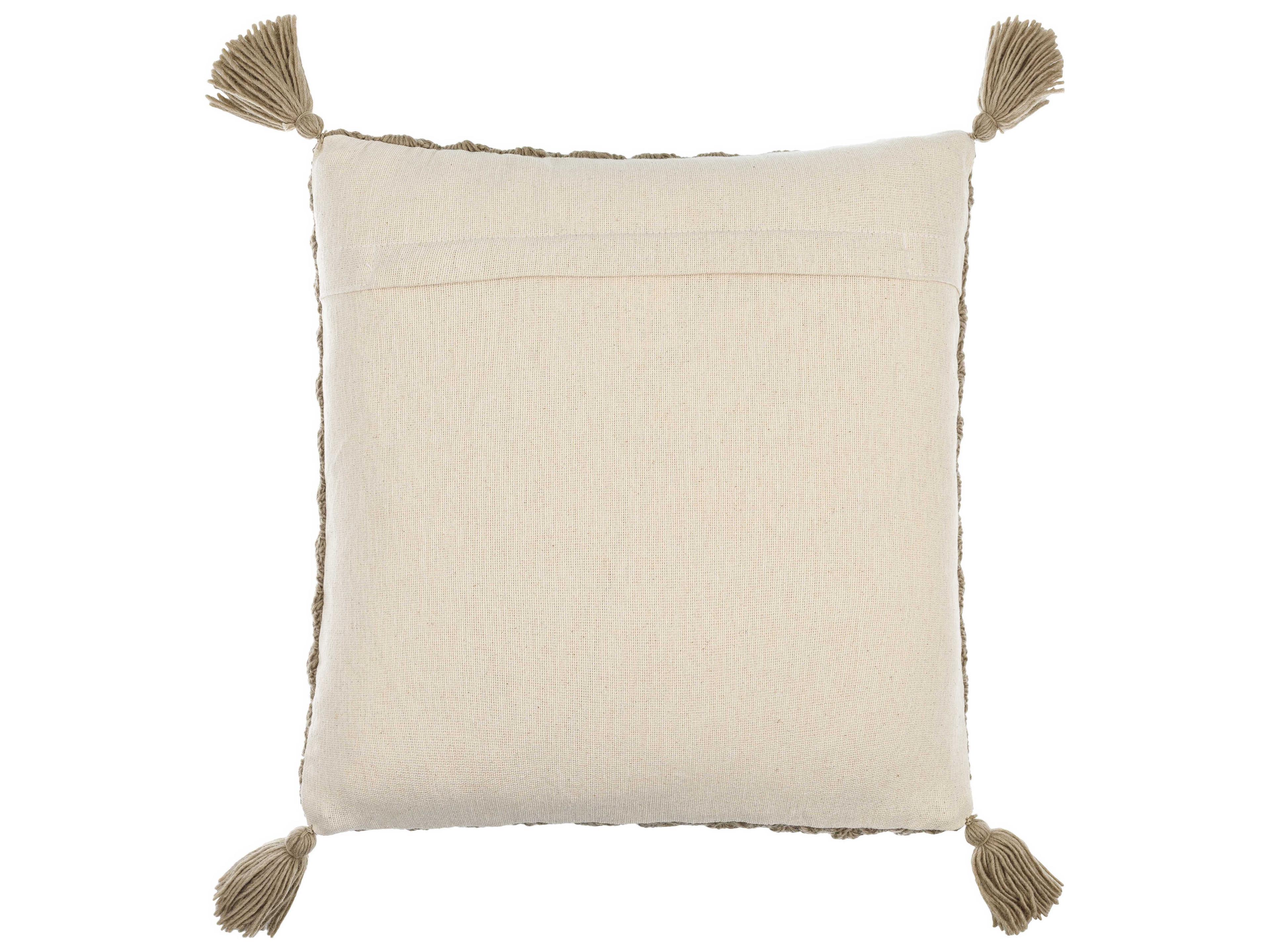Surya Makrome Brown Pillow