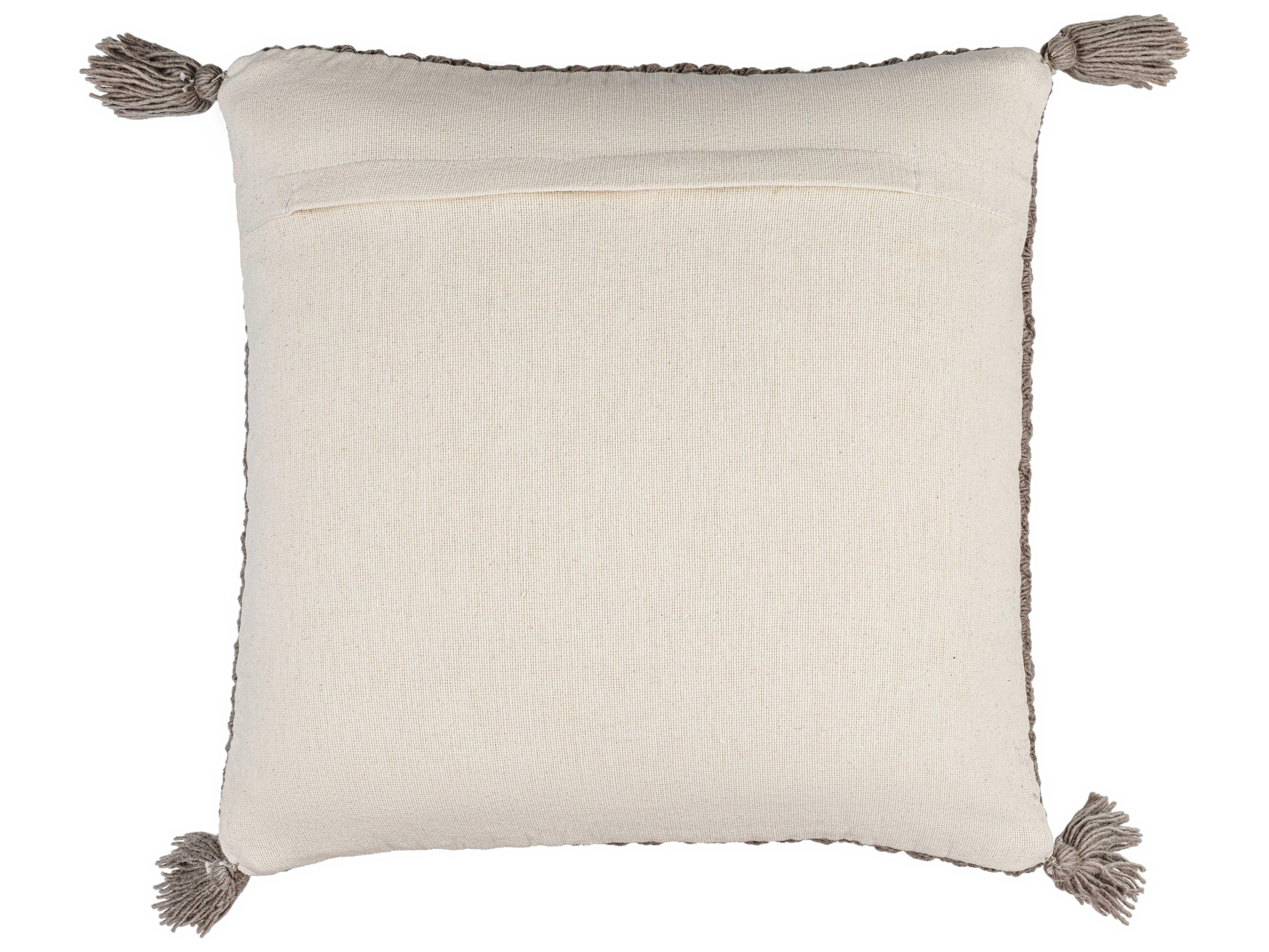 Surya Makrome Brown Pillow