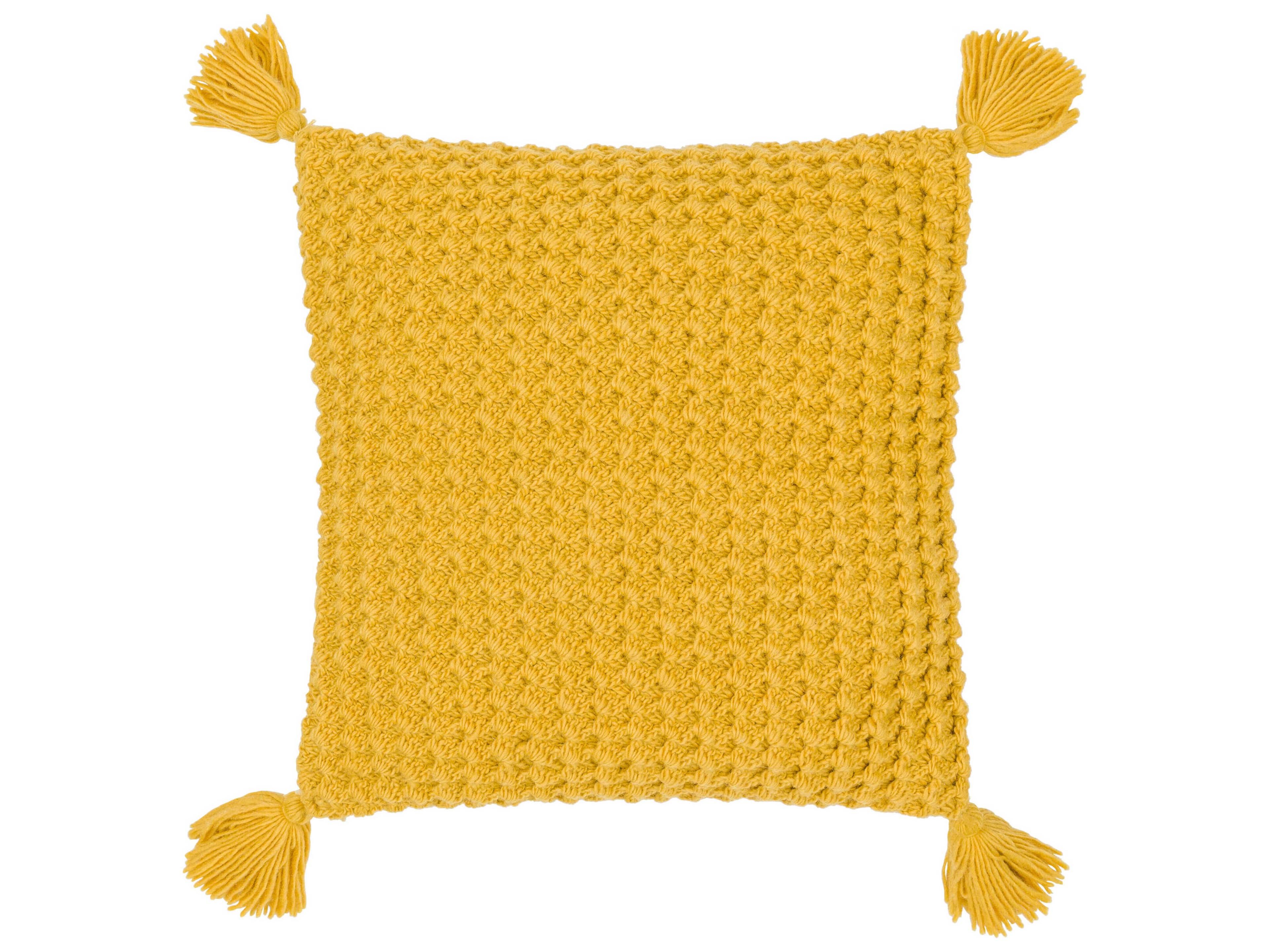 Surya Makrome Yellow Pillow