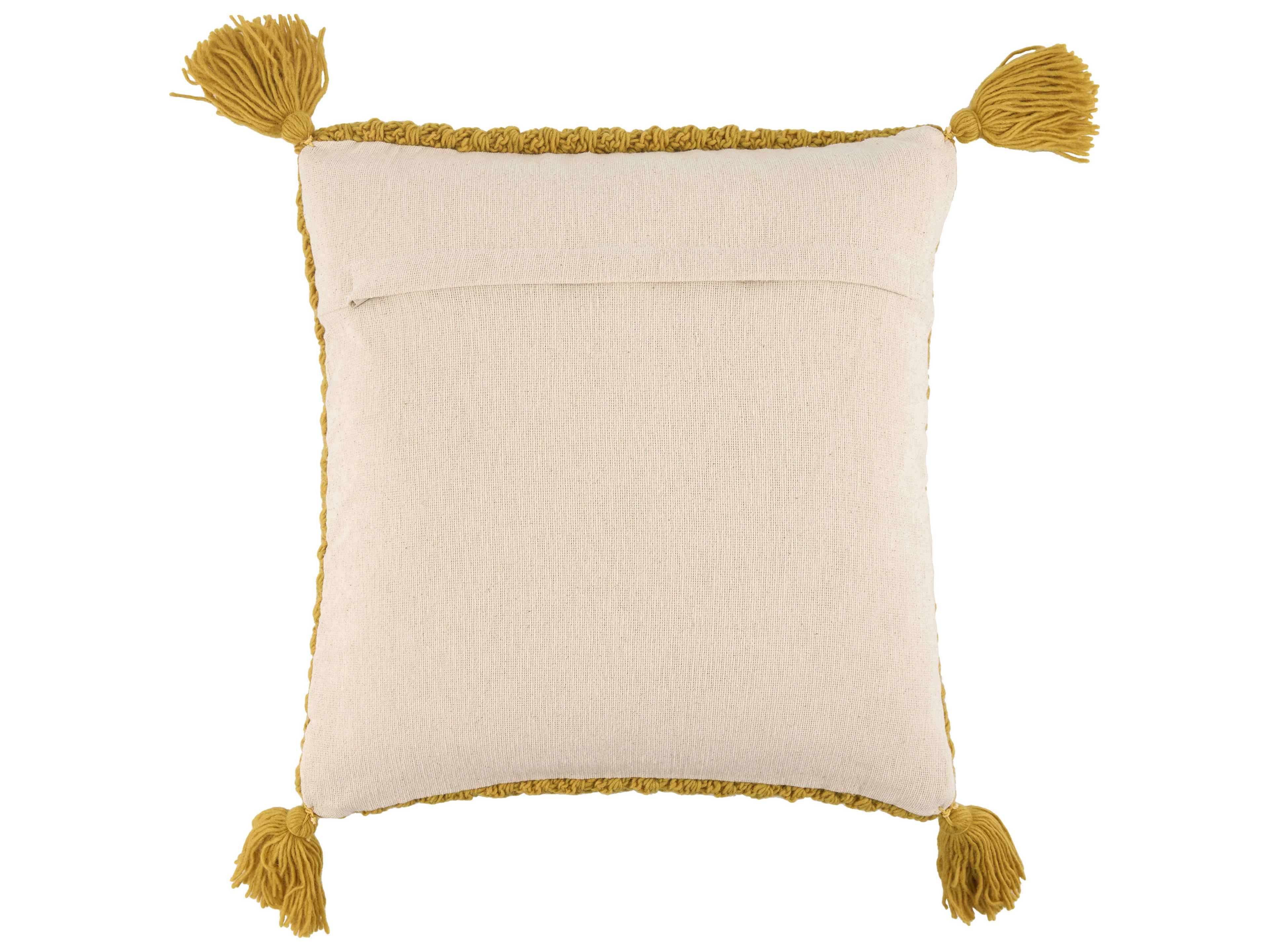 Surya Makrome Yellow Pillow