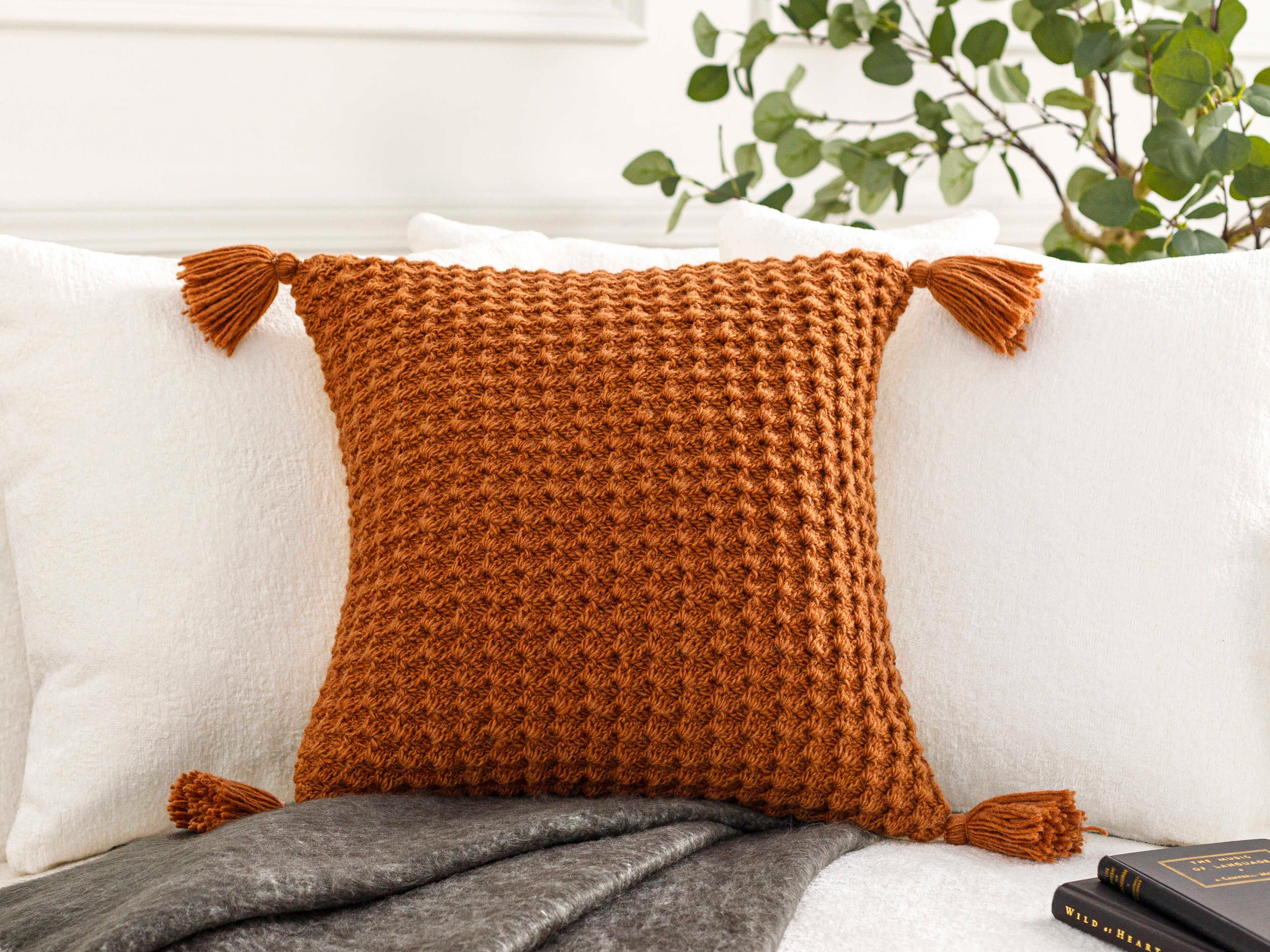 Surya Makrome Burnt Orange Pillow
