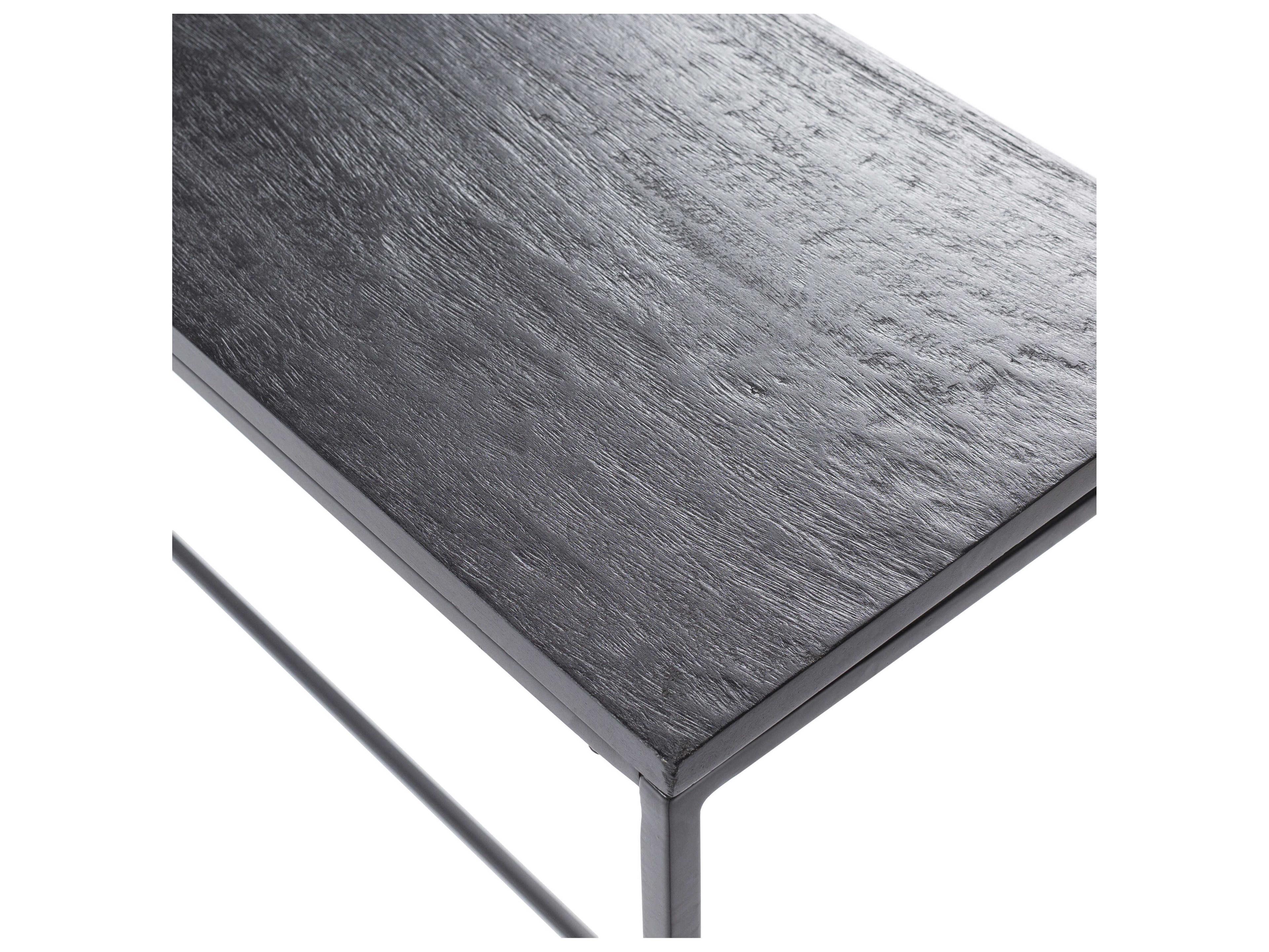 Surya Mcmillan Rectangular Metal Black Console Table