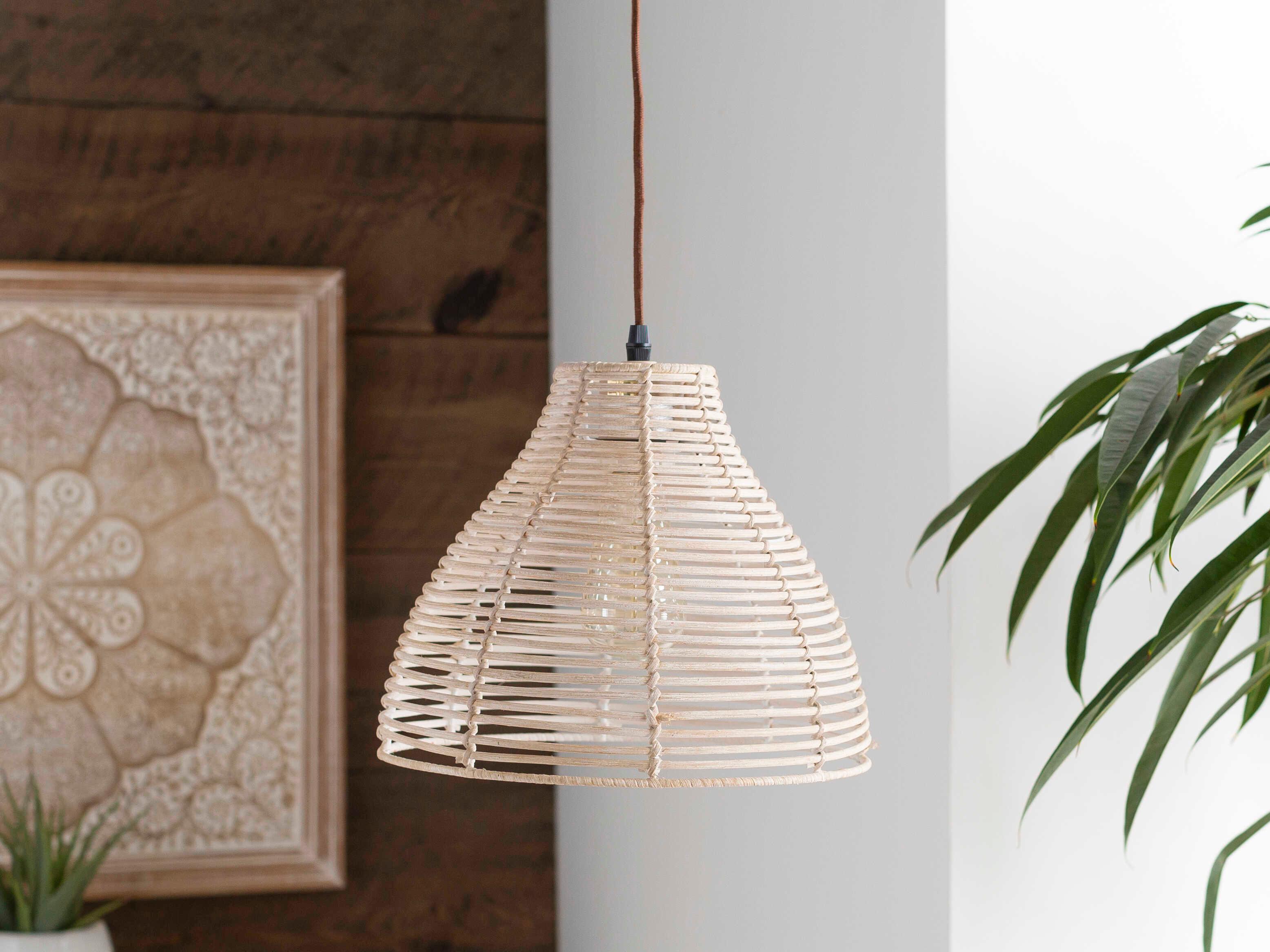 Surya Manning 1-Light Gray Mini Pendant