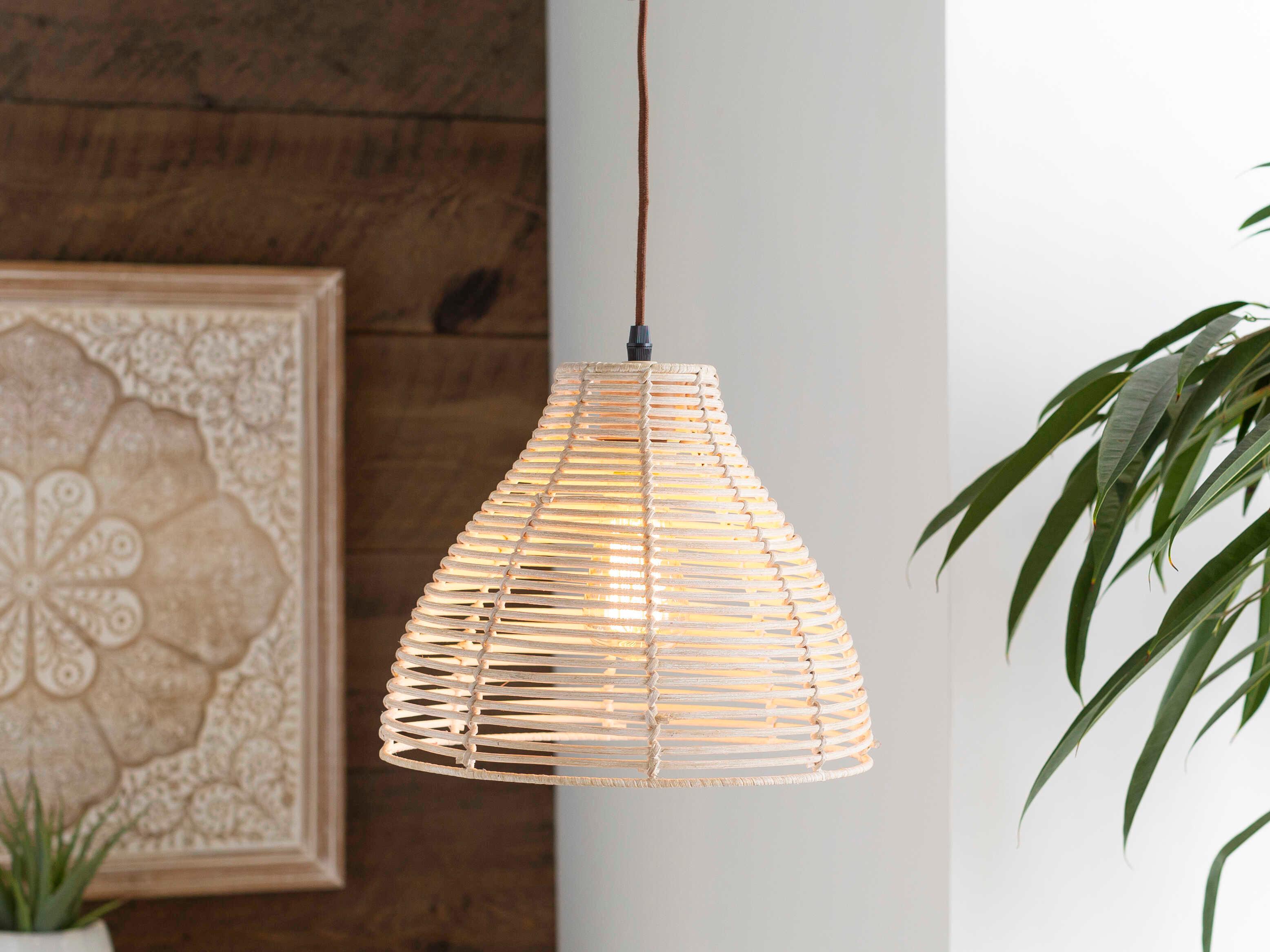 Surya Manning 1-Light Gray Mini Pendant