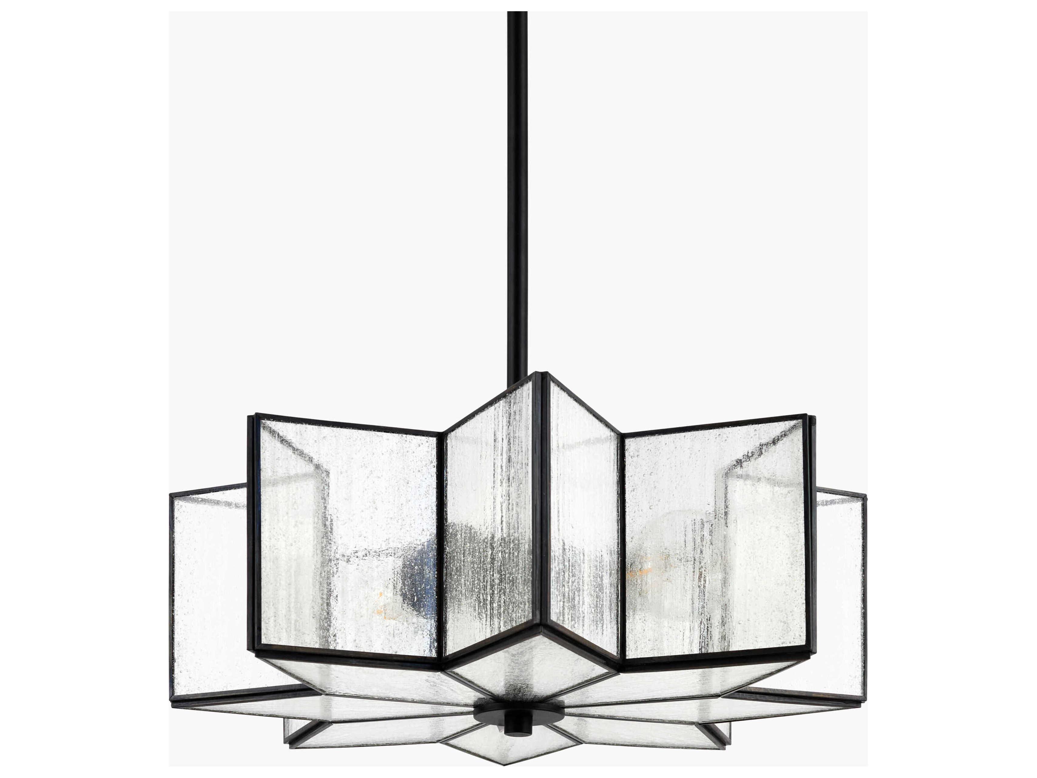 Surya Morella 2-Light Black Geometric Pendant