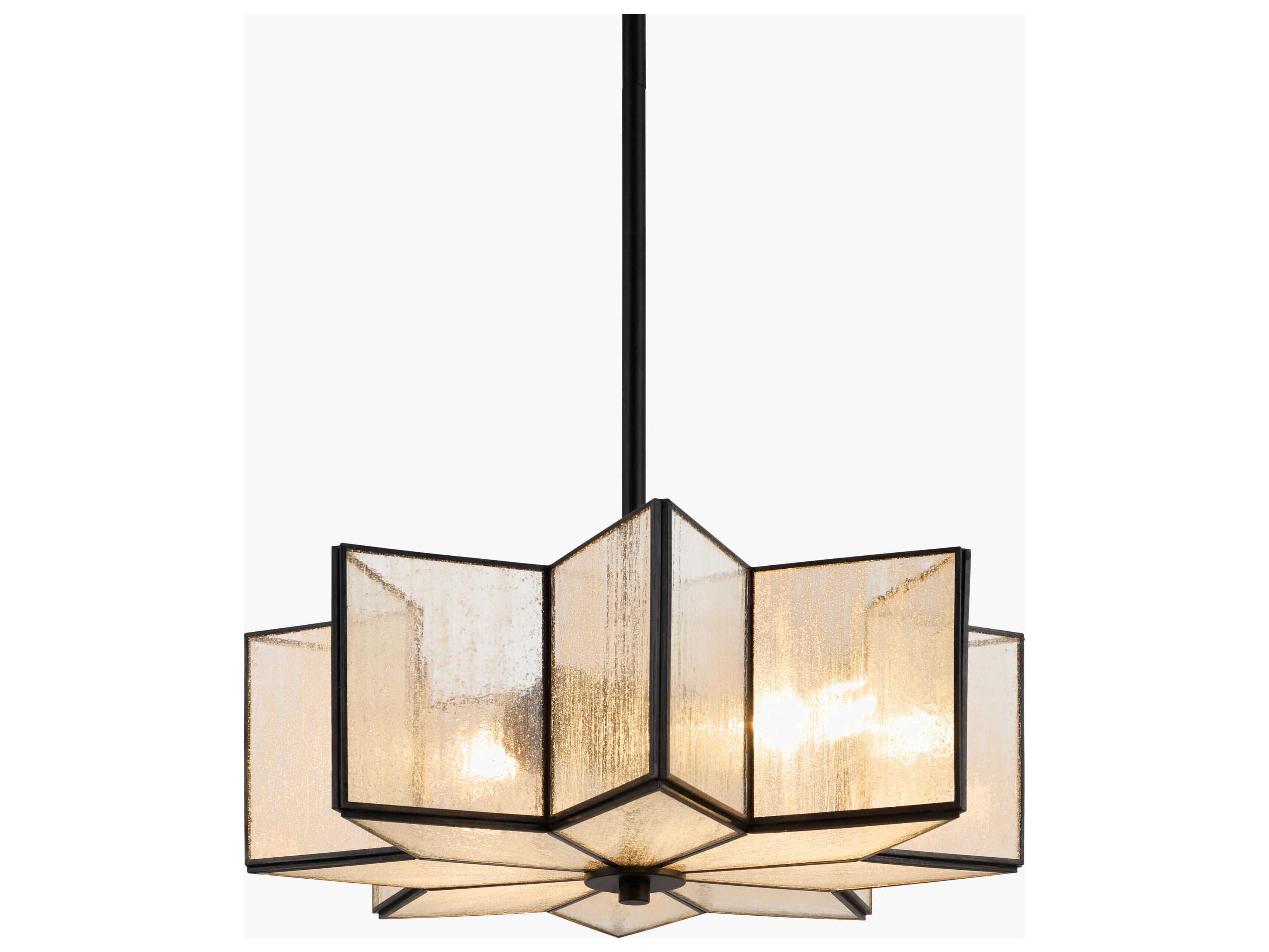 Surya Morella 2-Light Black Geometric Pendant