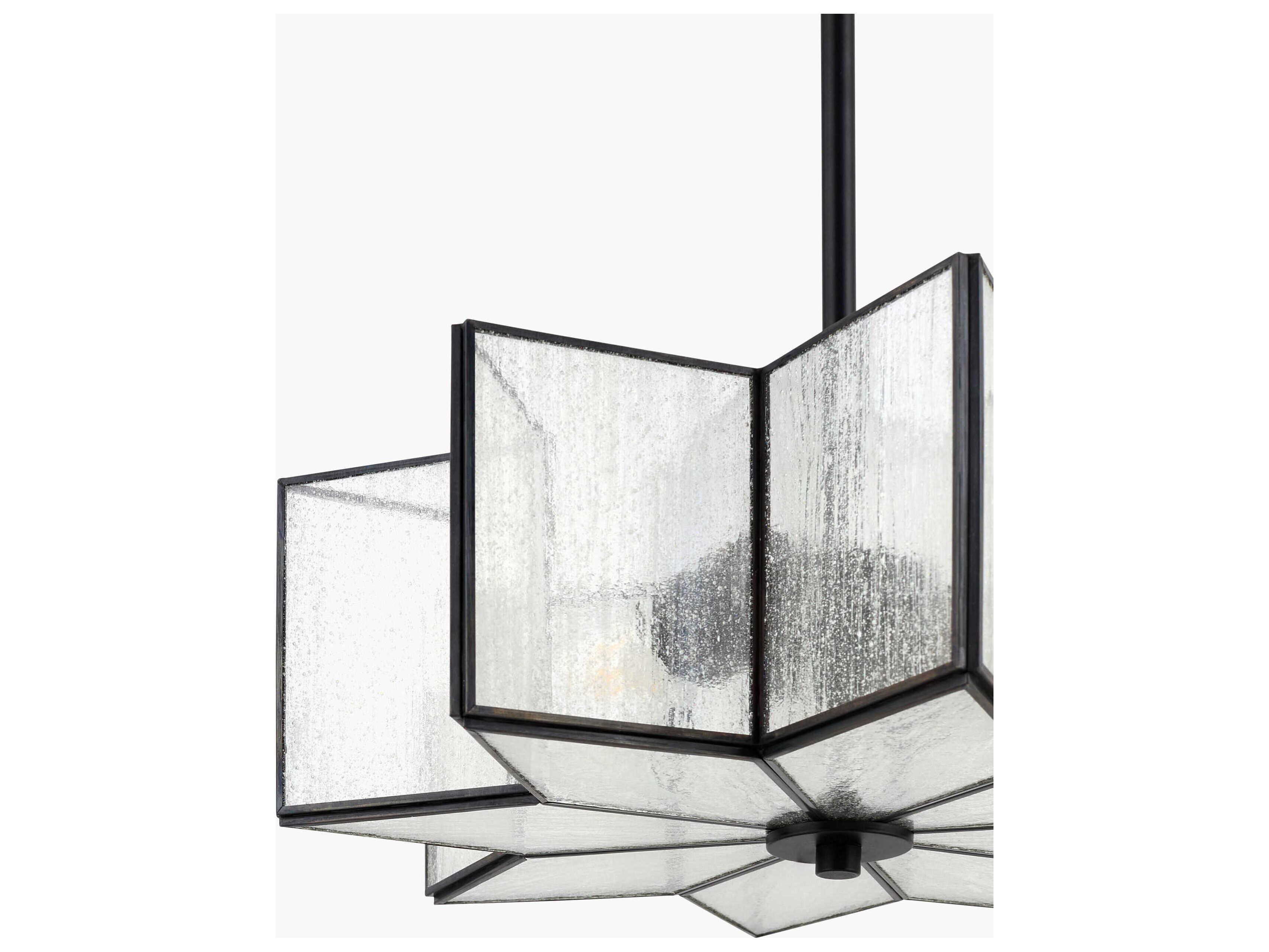 Surya Morella 2-Light Black Geometric Pendant