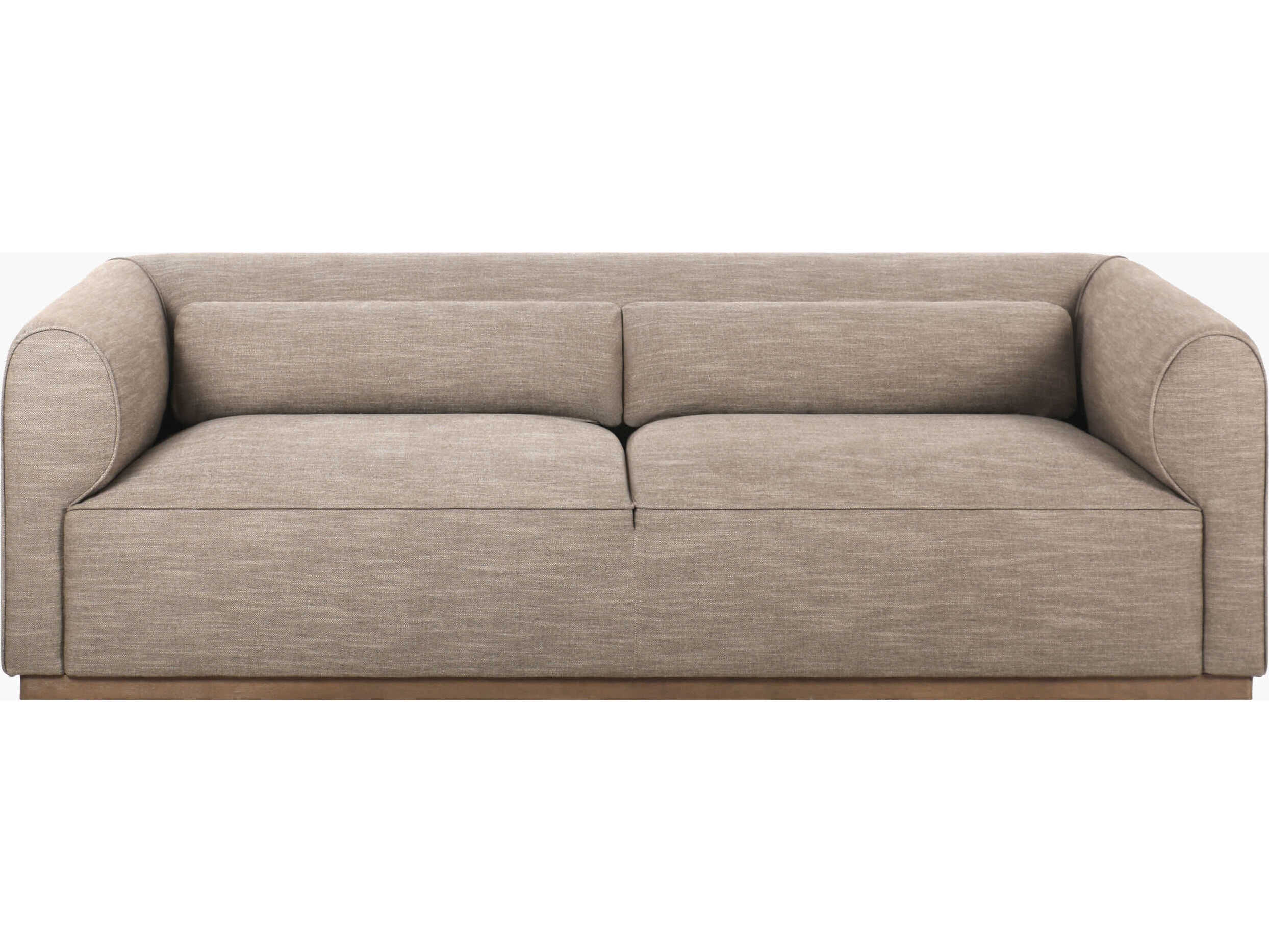 Surya Moore Beige Upholstered Sofa