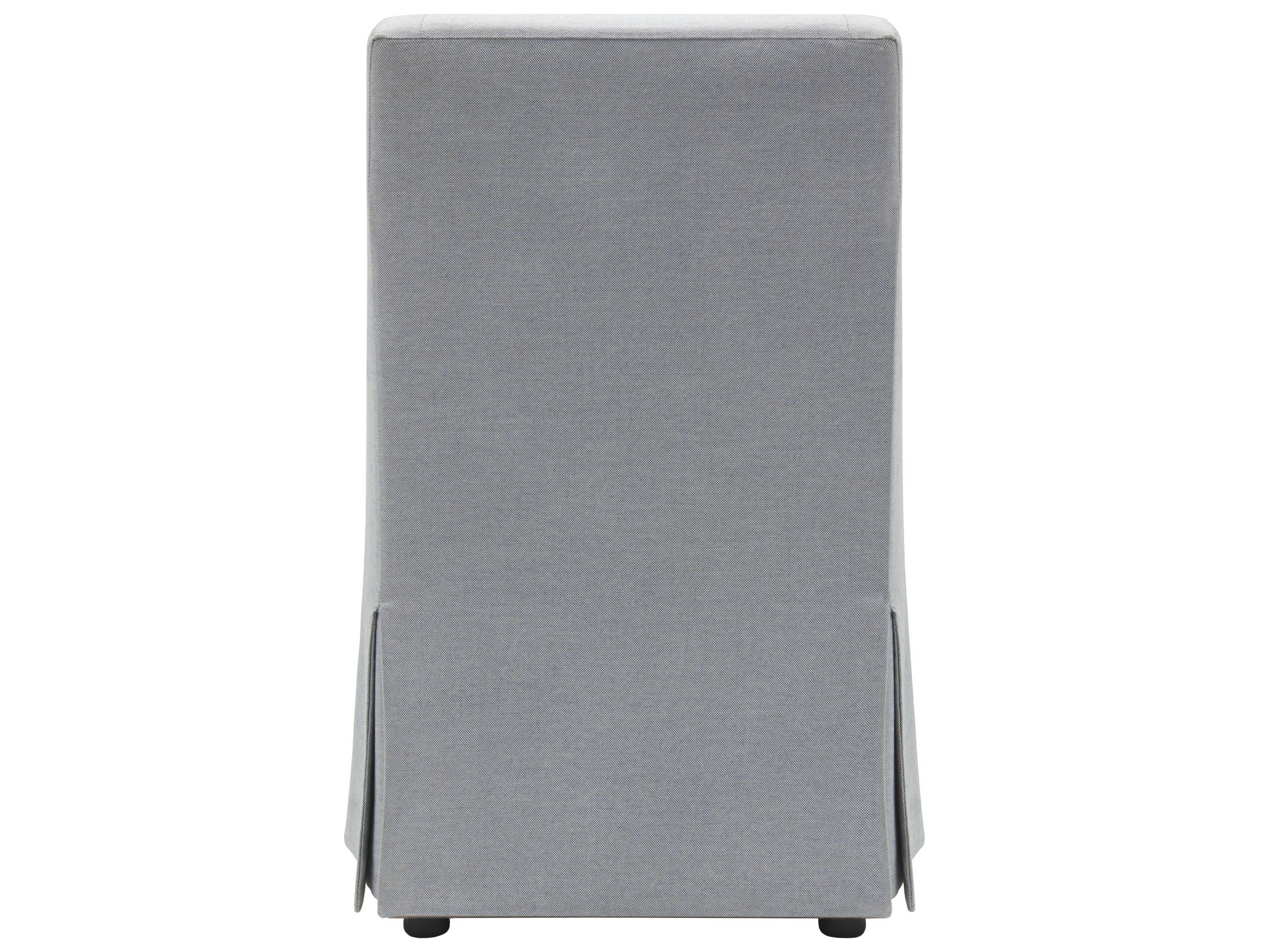 Surya Morada Rubberwood Gray Upholstered Arm Dining Chair