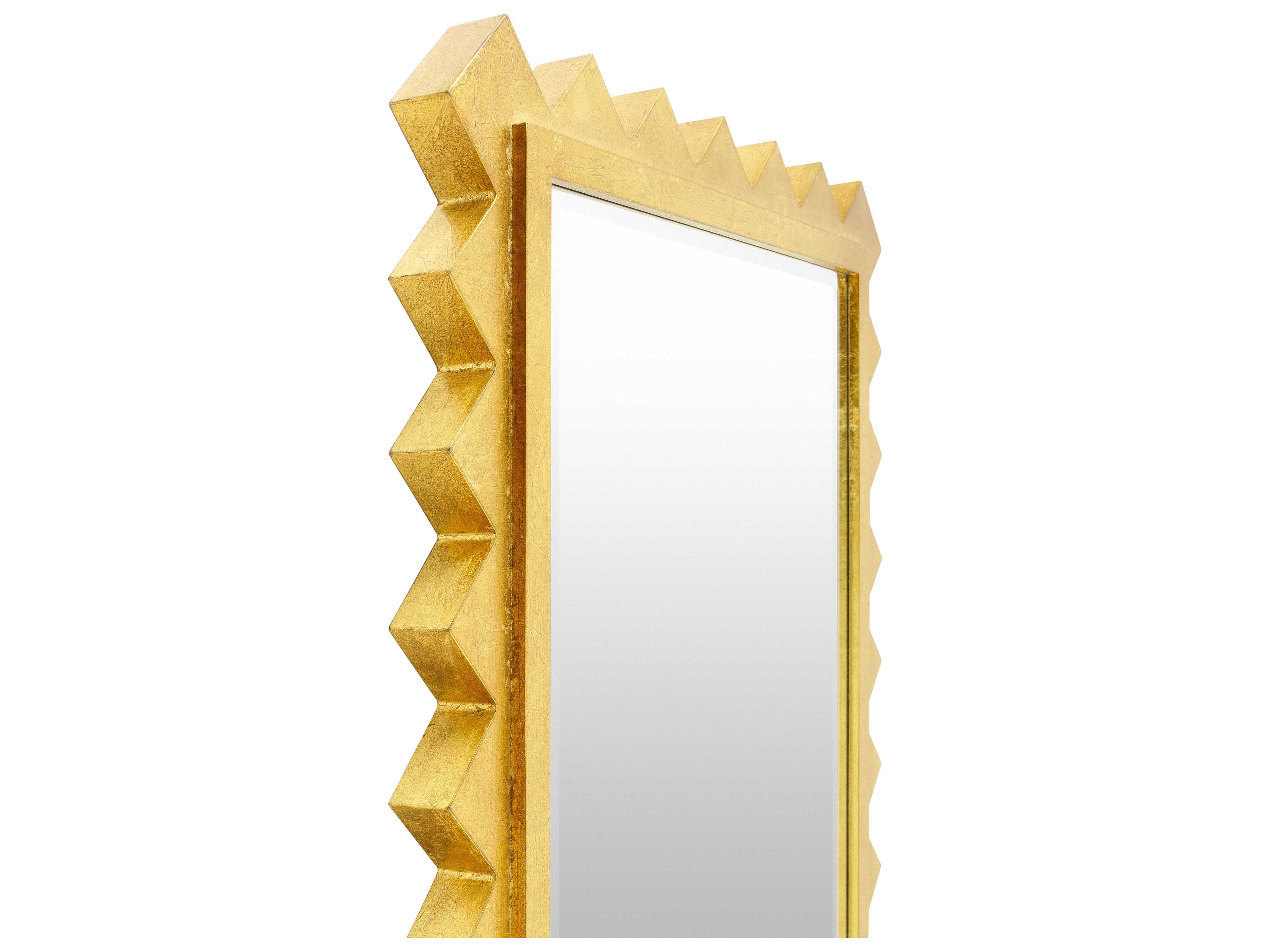 Surya Harrison Gold Rectangular Wall Mirror