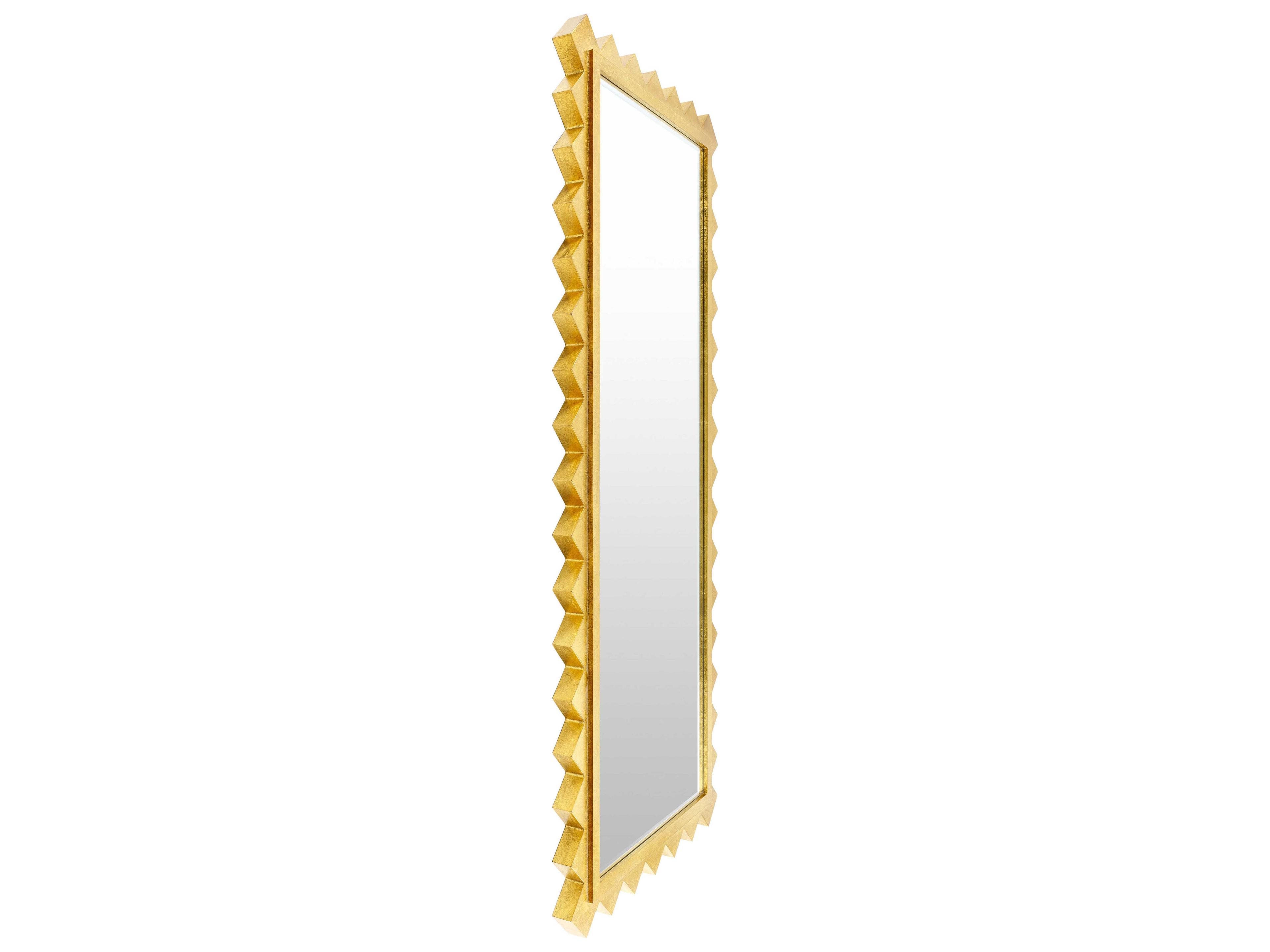 Surya Harrison Gold Rectangular Wall Mirror