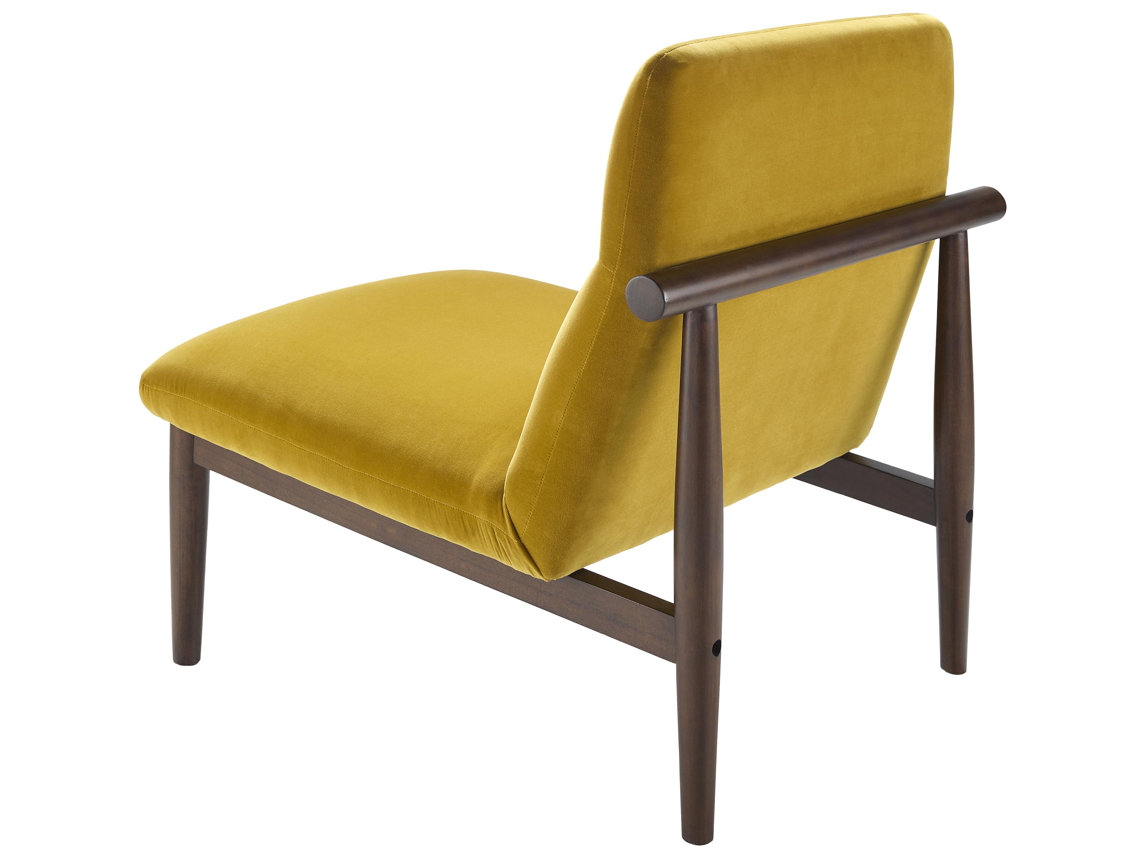 Surya Marsick Yellow Fabric Accent Chair