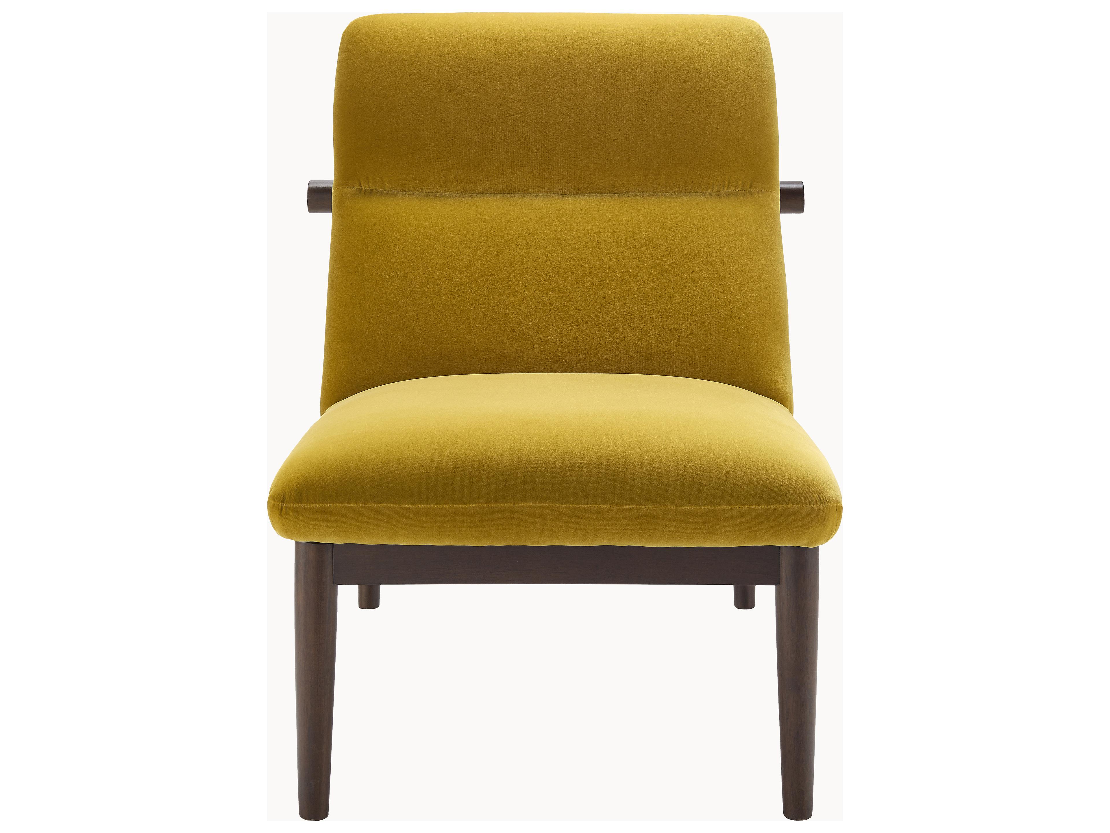 Surya Marsick Yellow Fabric Accent Chair
