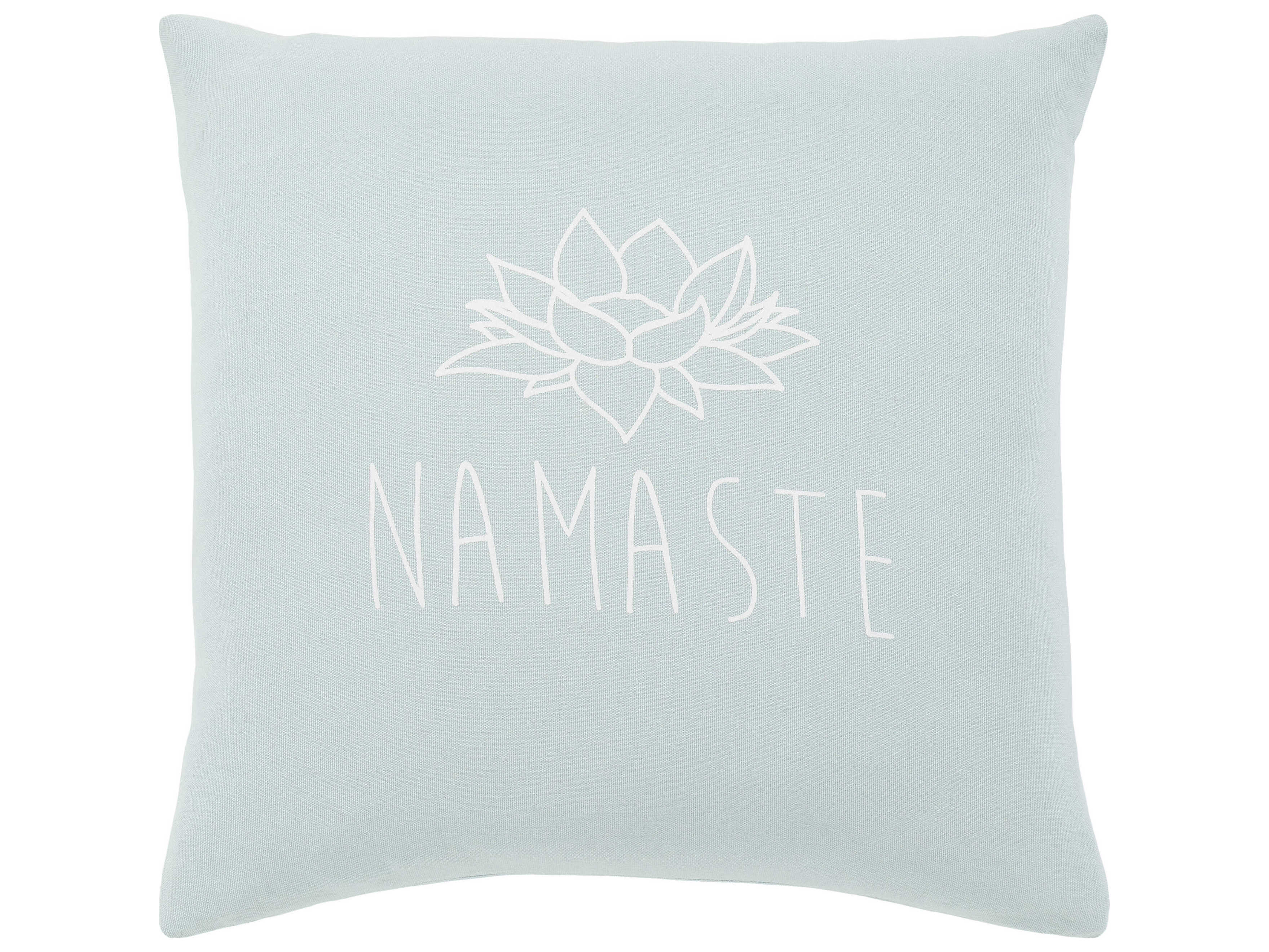 Surya Motto Pale Blue Pillow