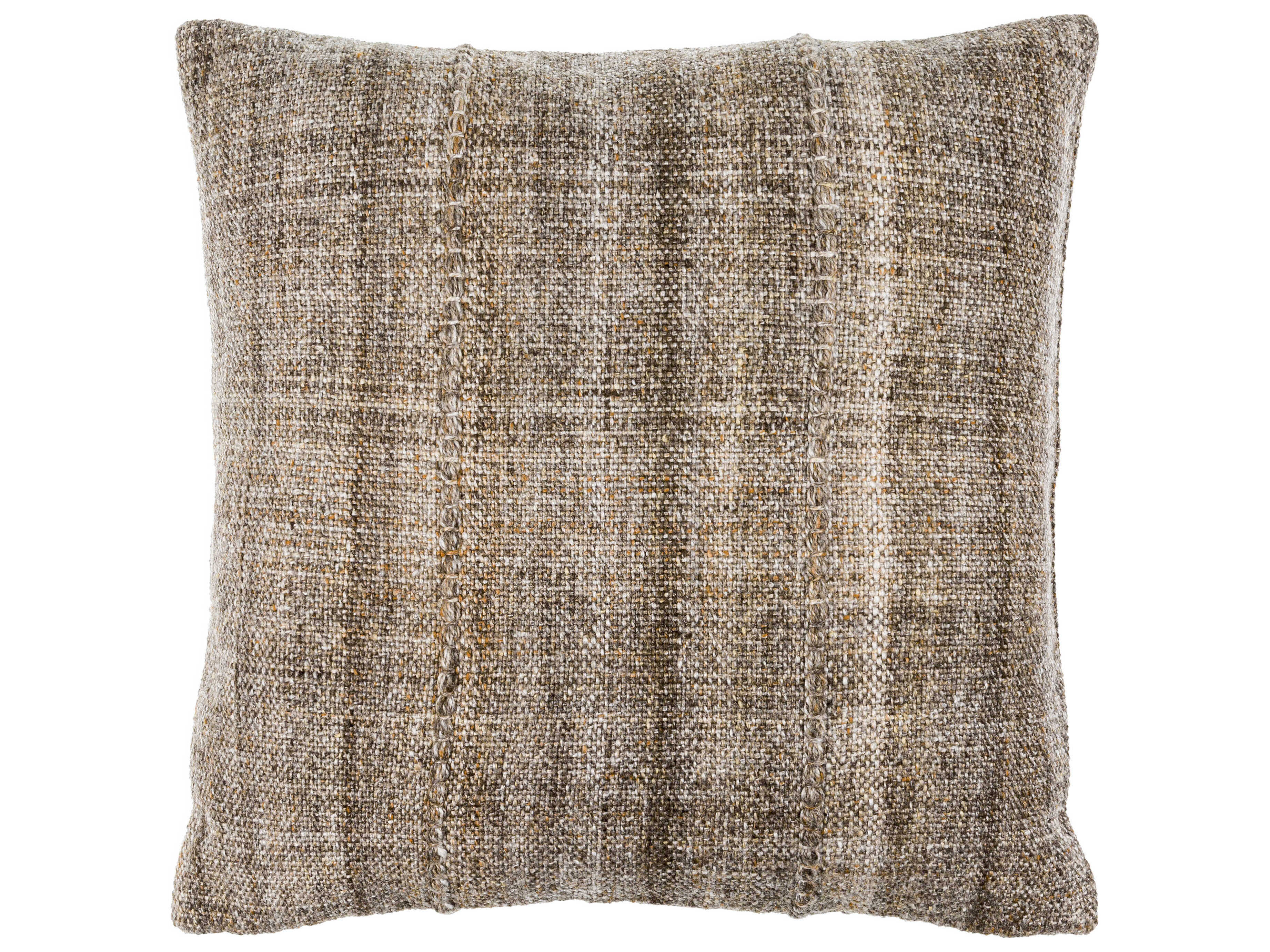 Surya Mudcloth Taupe Pillow
