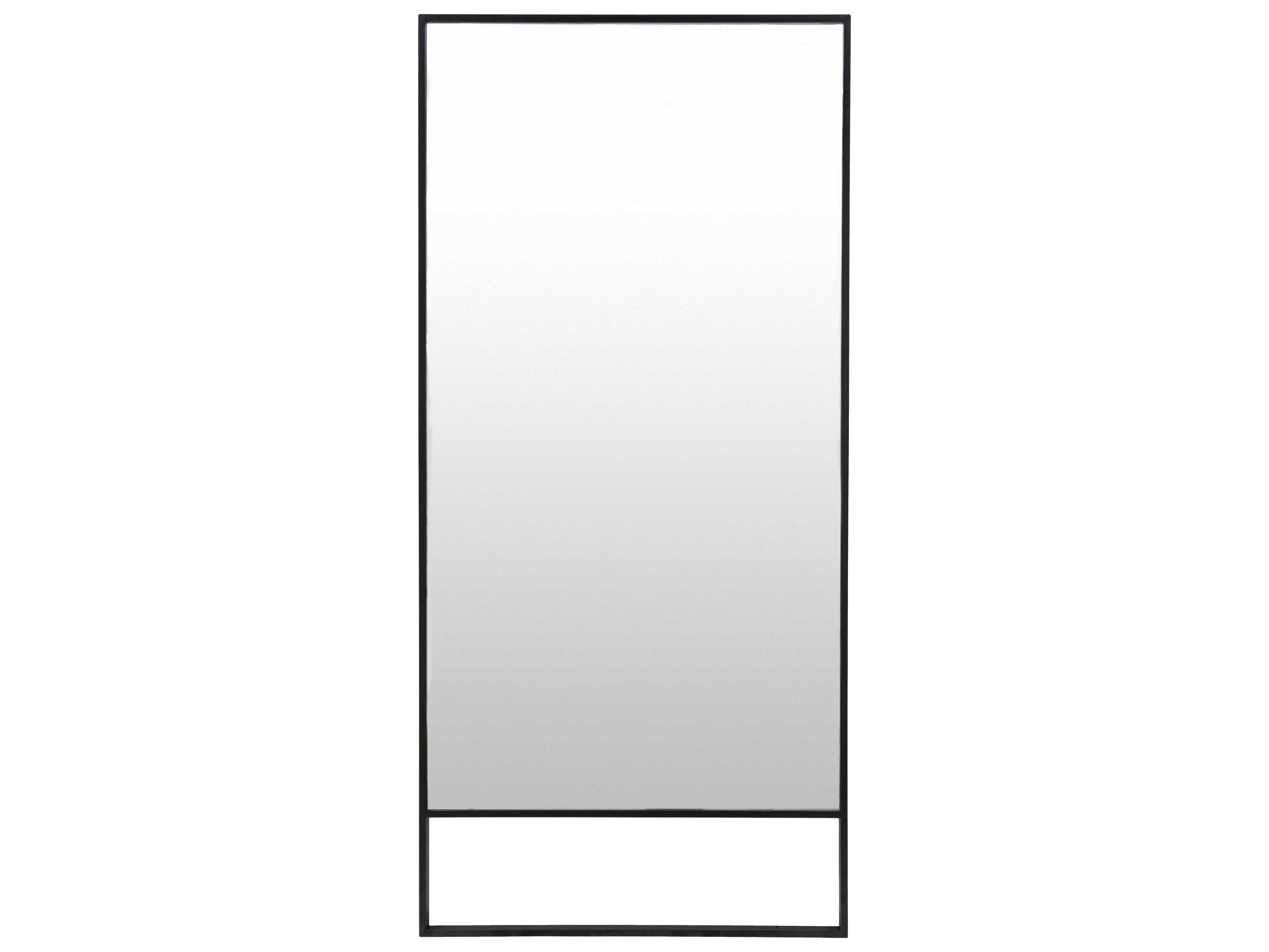 Surya Maxxis Black Rectangular Floor Mirror