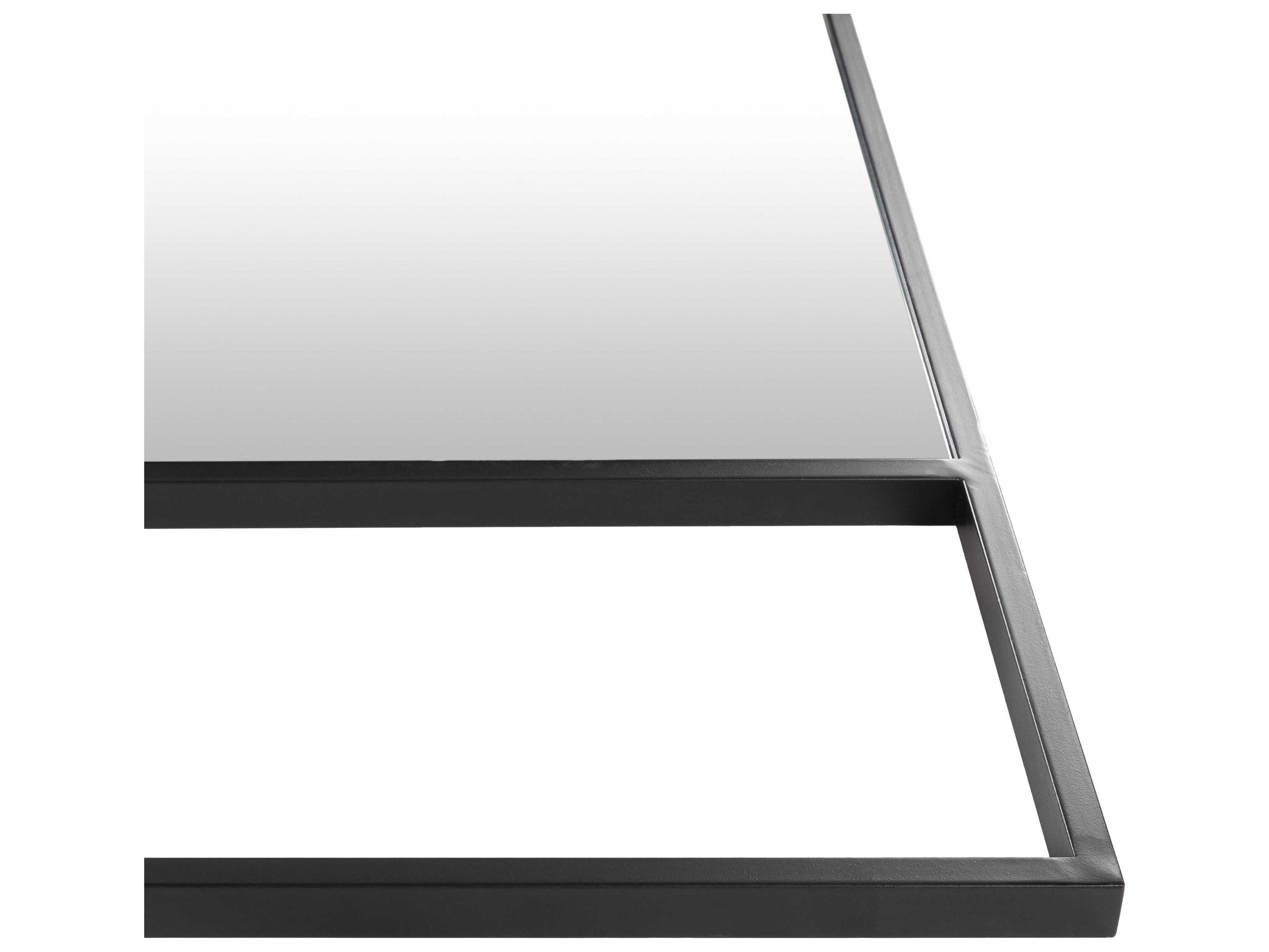 Surya Maxxis Black Rectangular Floor Mirror