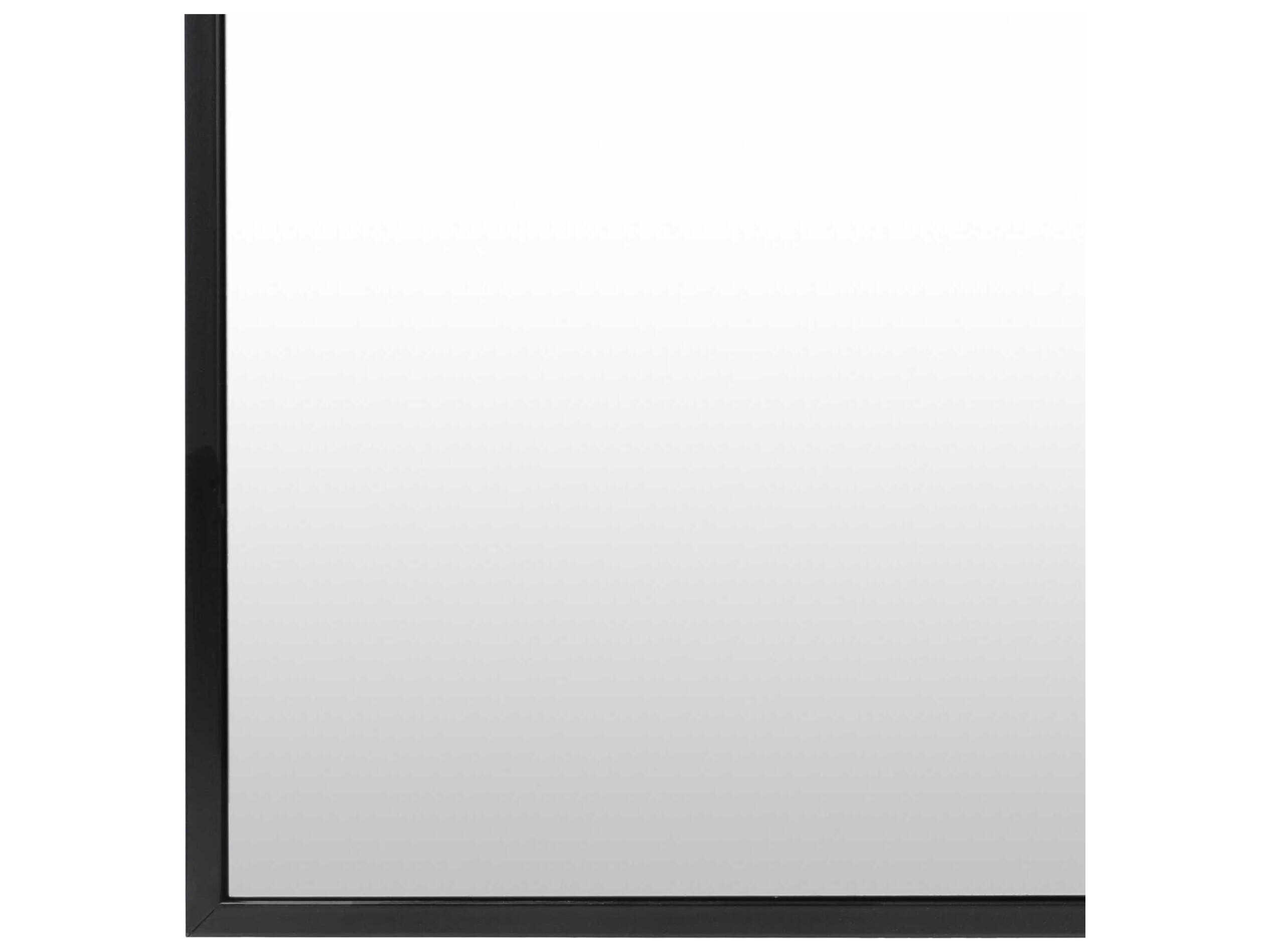 Surya Maxxis Black Rectangular Floor Mirror