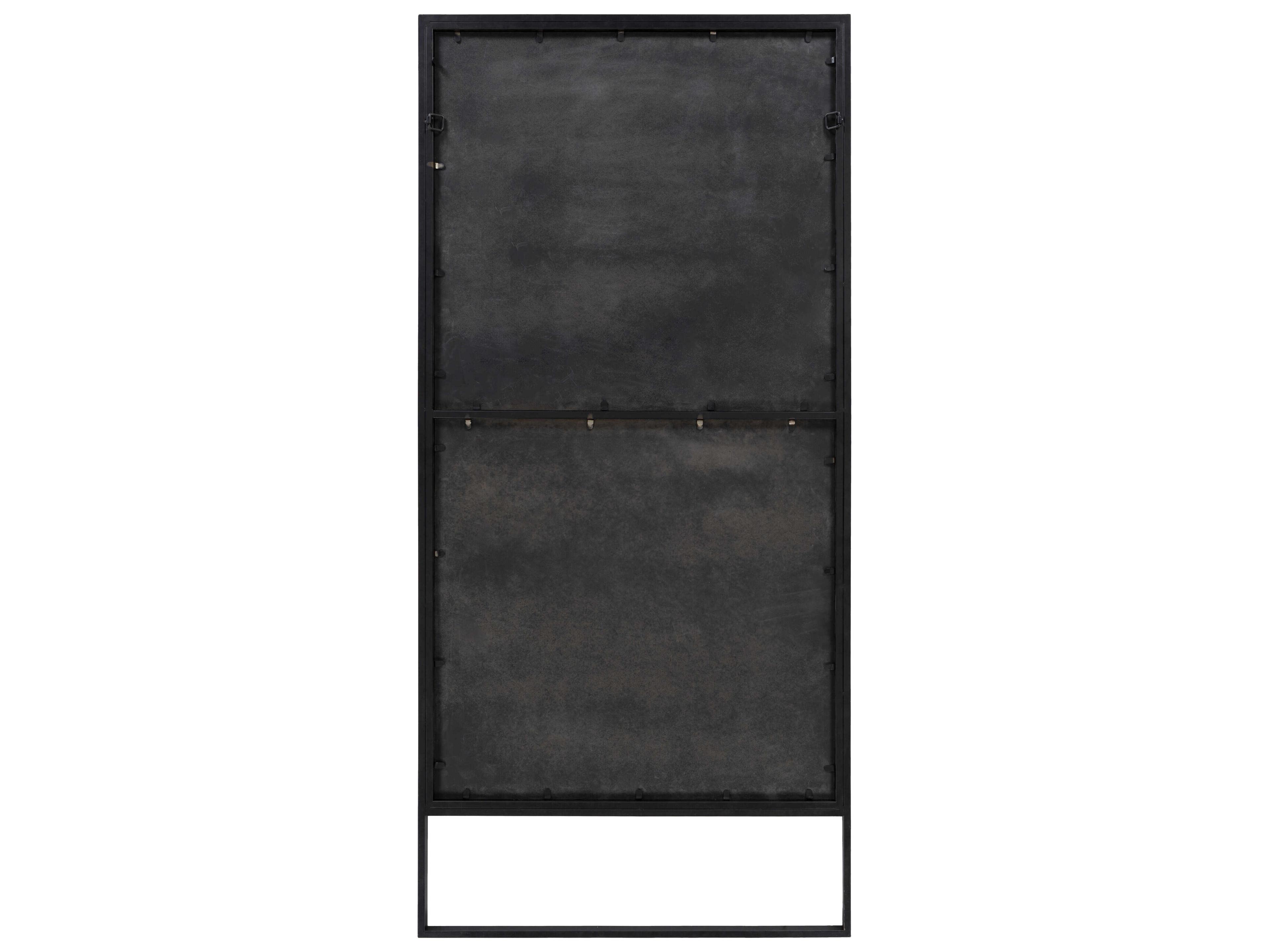 Surya Maxxis Black Rectangular Floor Mirror