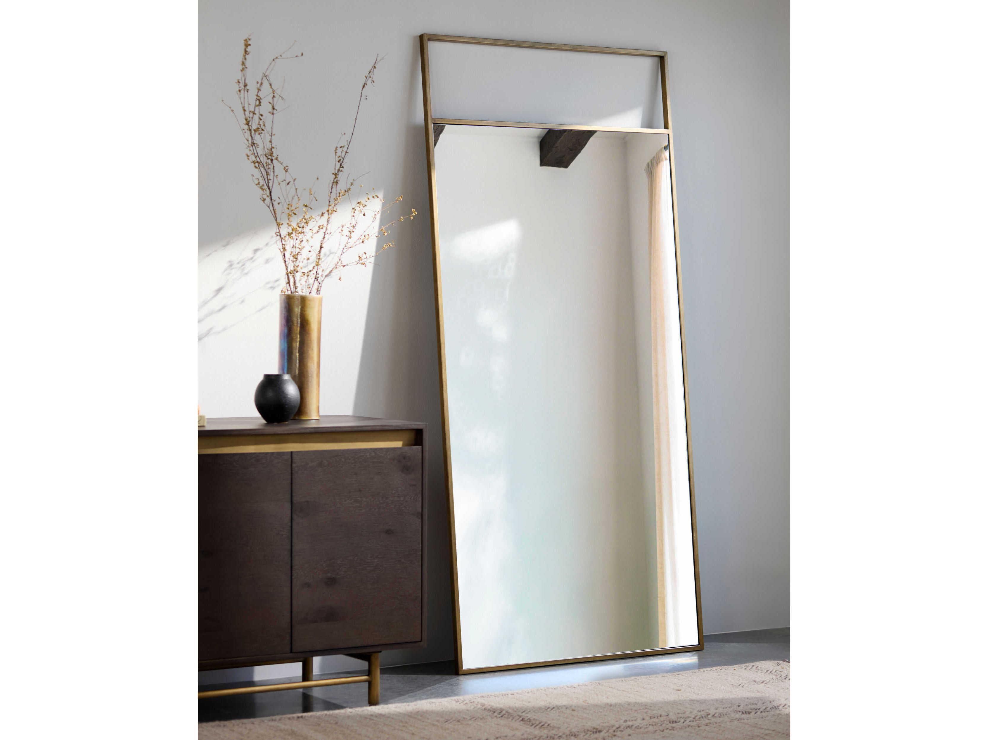Surya Maxxis Metallic Bronze Rectangular Wall Mirror