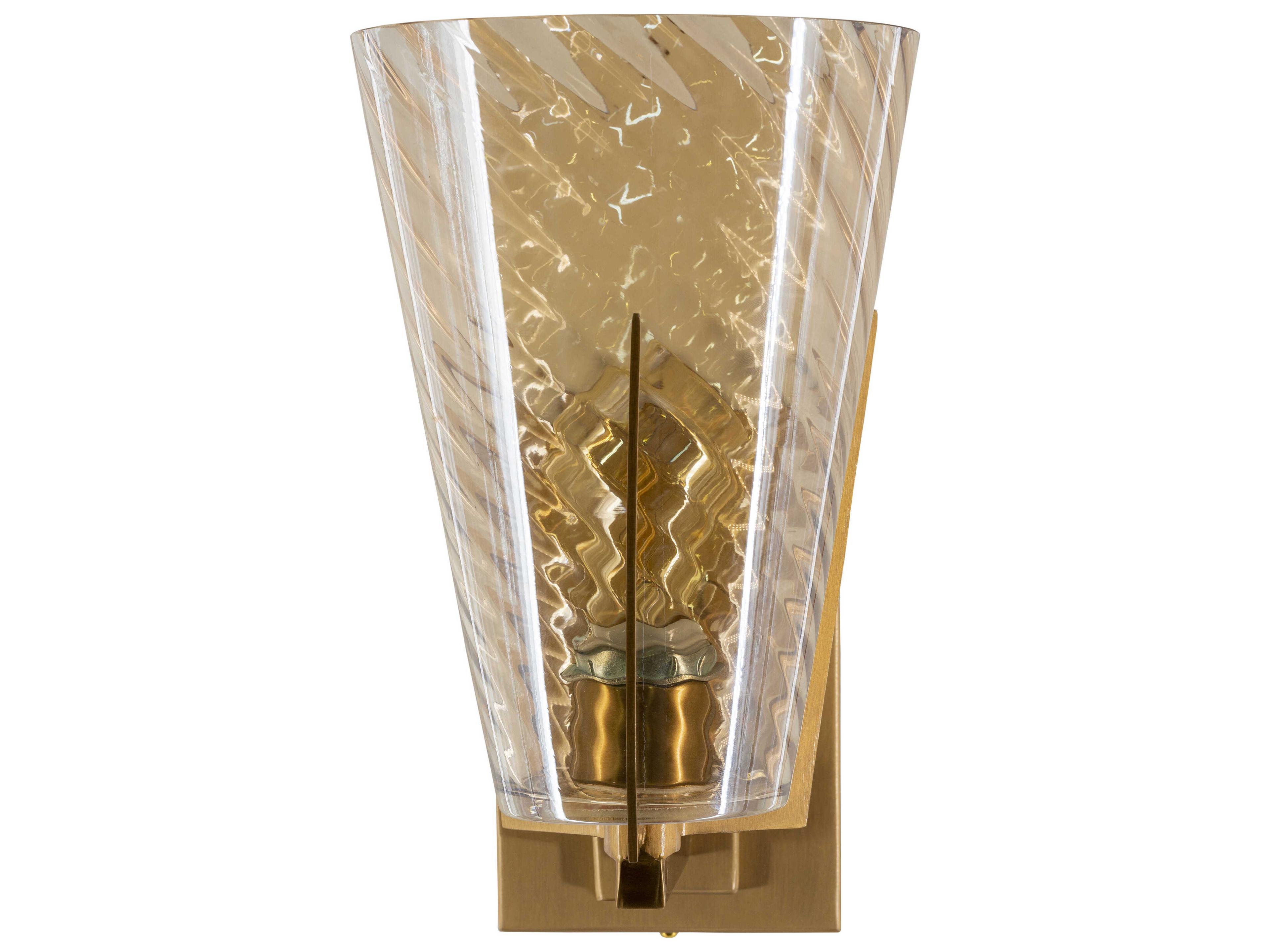 Surya Maxton 1-Light Metallic Brass Wall Sconce