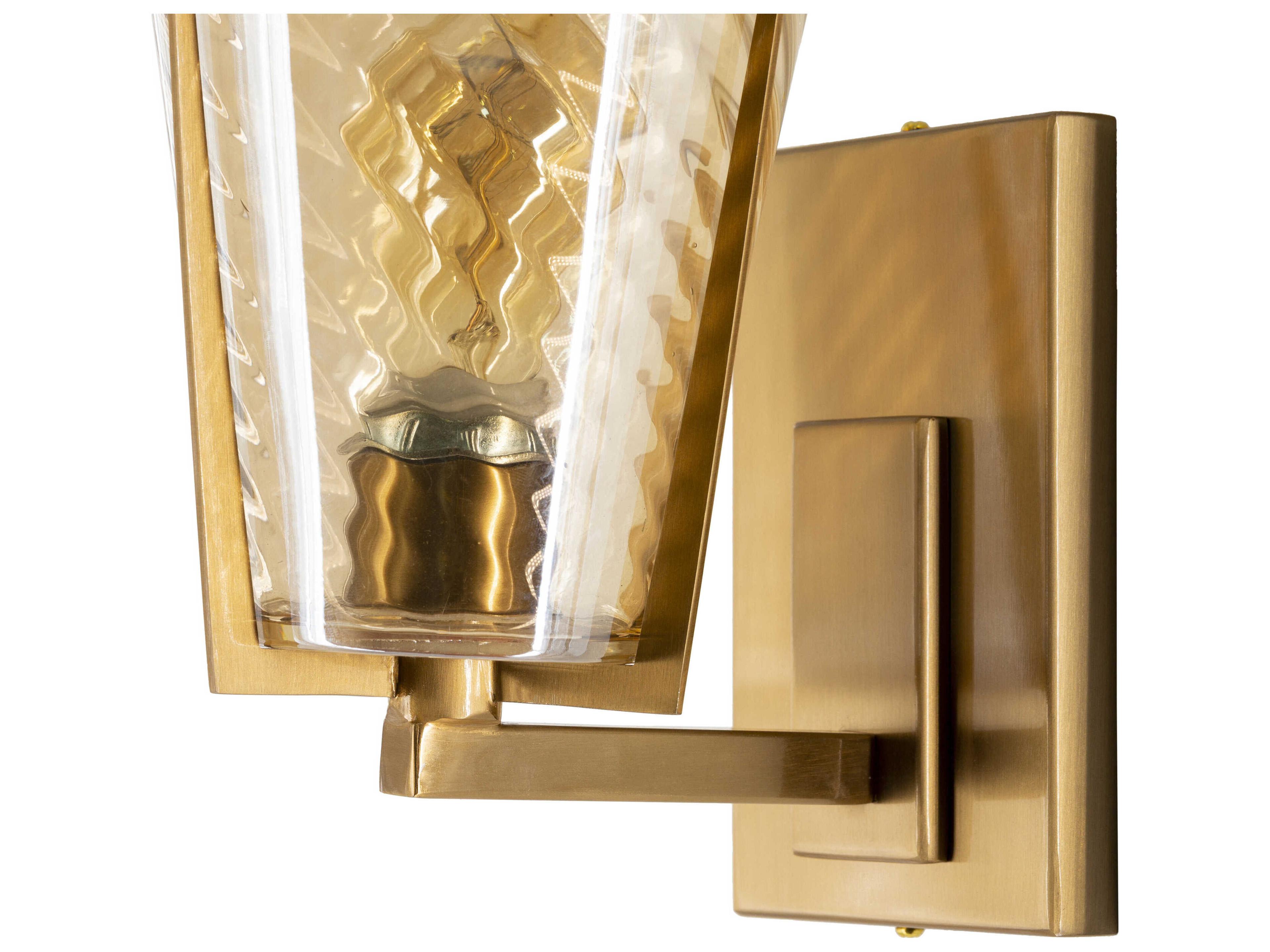 Surya Maxton 1-Light Metallic Brass Wall Sconce