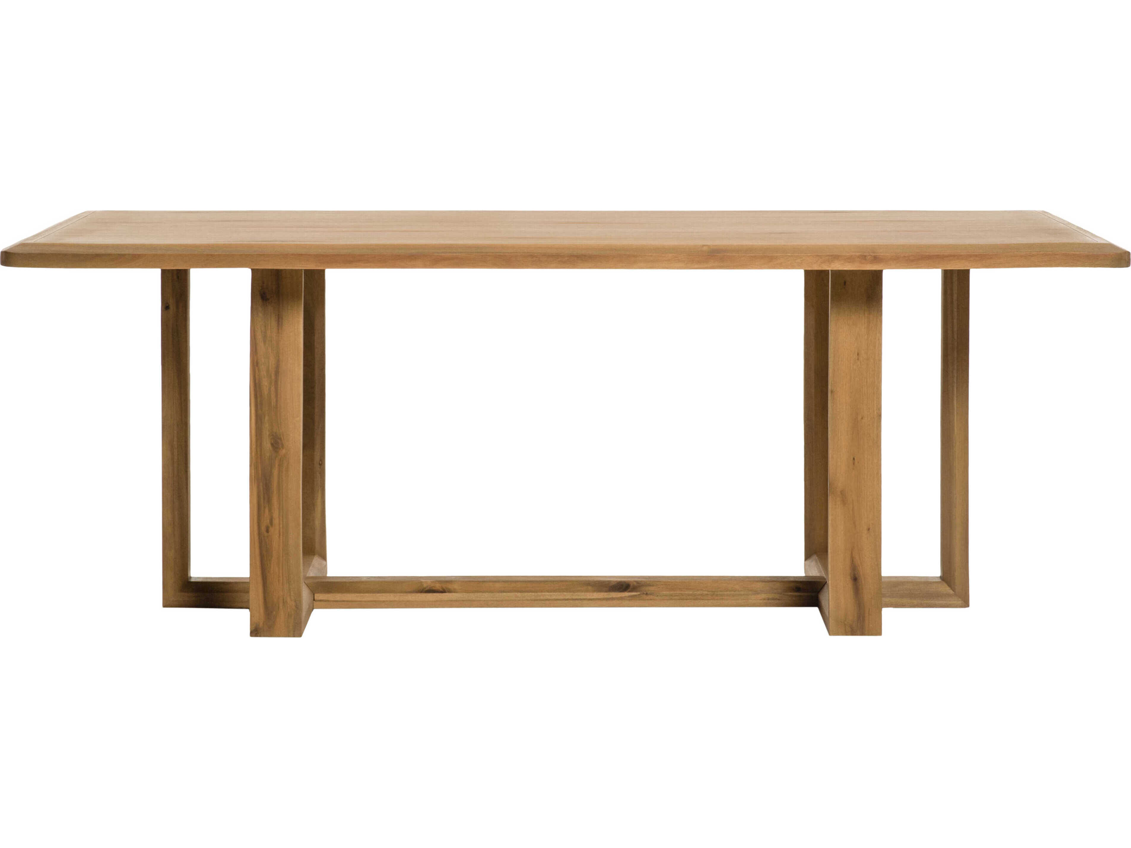 Surya Northbank Rectangular Wood Wheat Dining Table