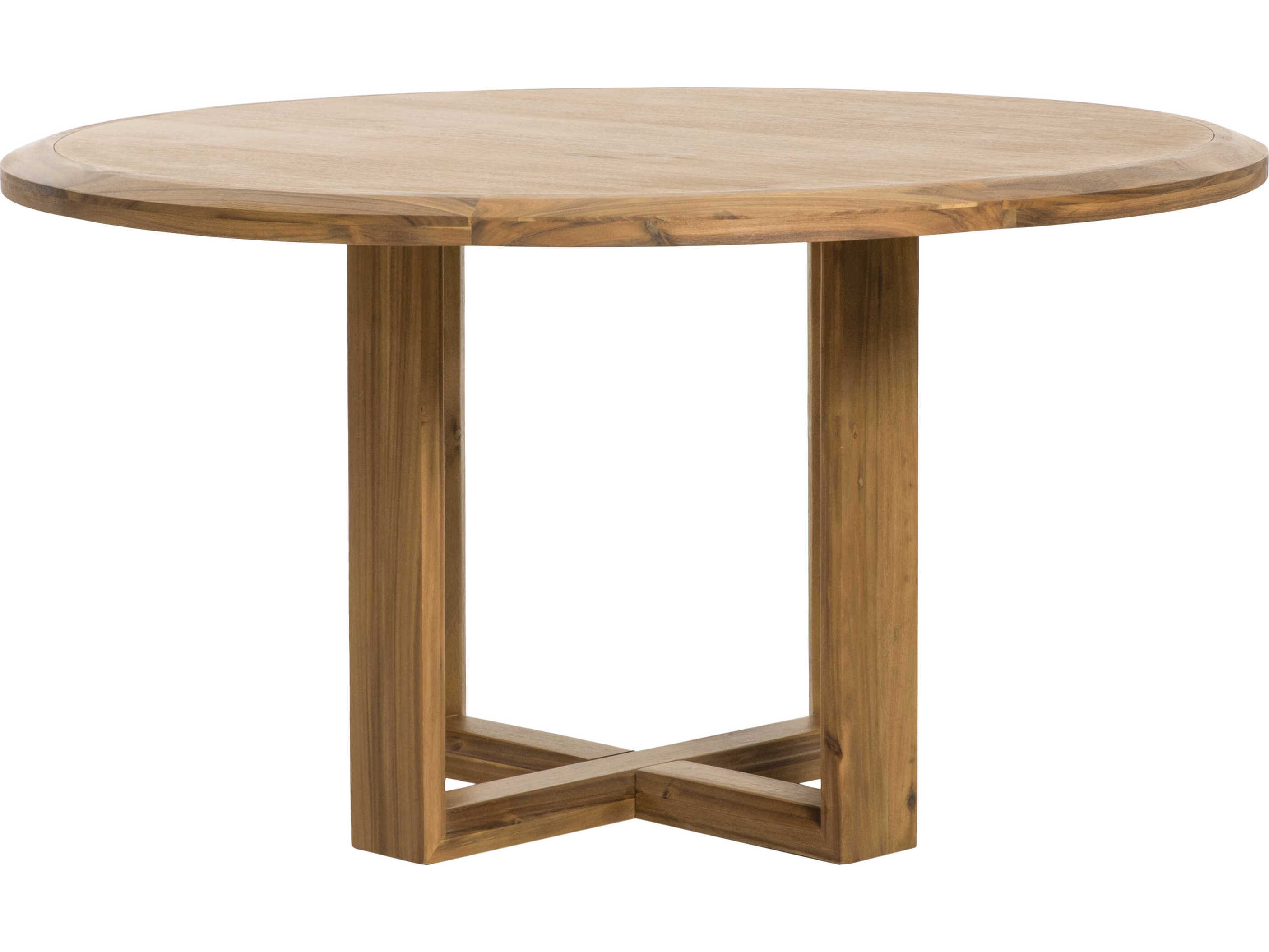 Surya Northbank Round Wood Wheat Dining Table