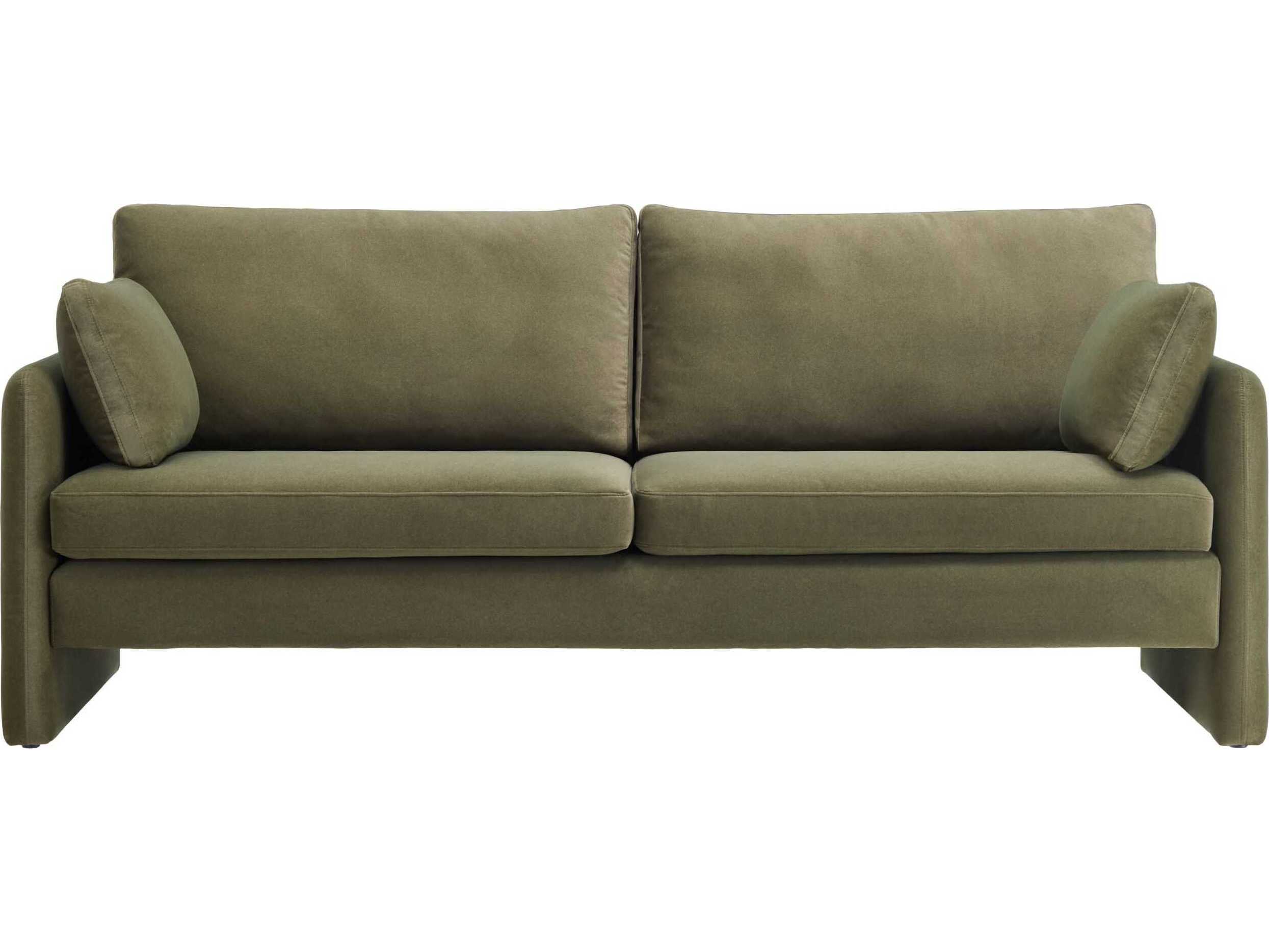 Surya Niya Dark Green Upholstered Sofa