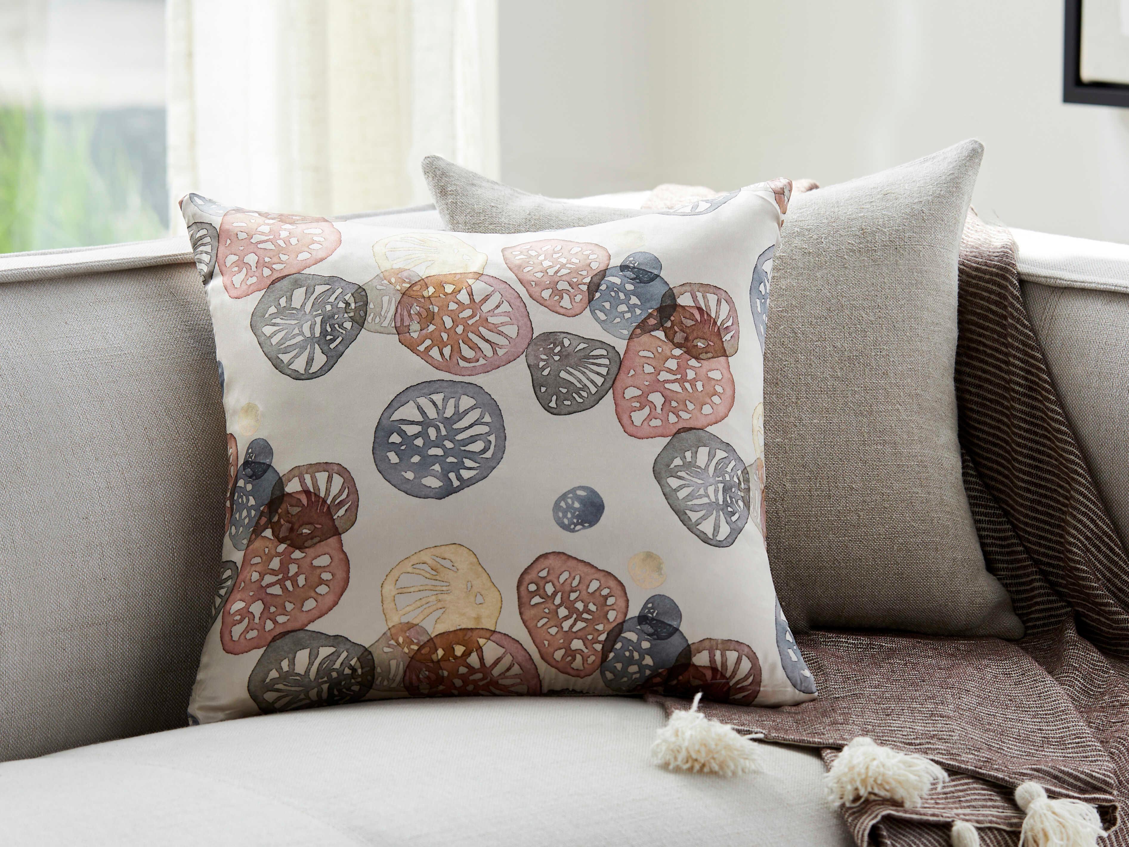 Surya Shell Rummel Sky Blue Pillow